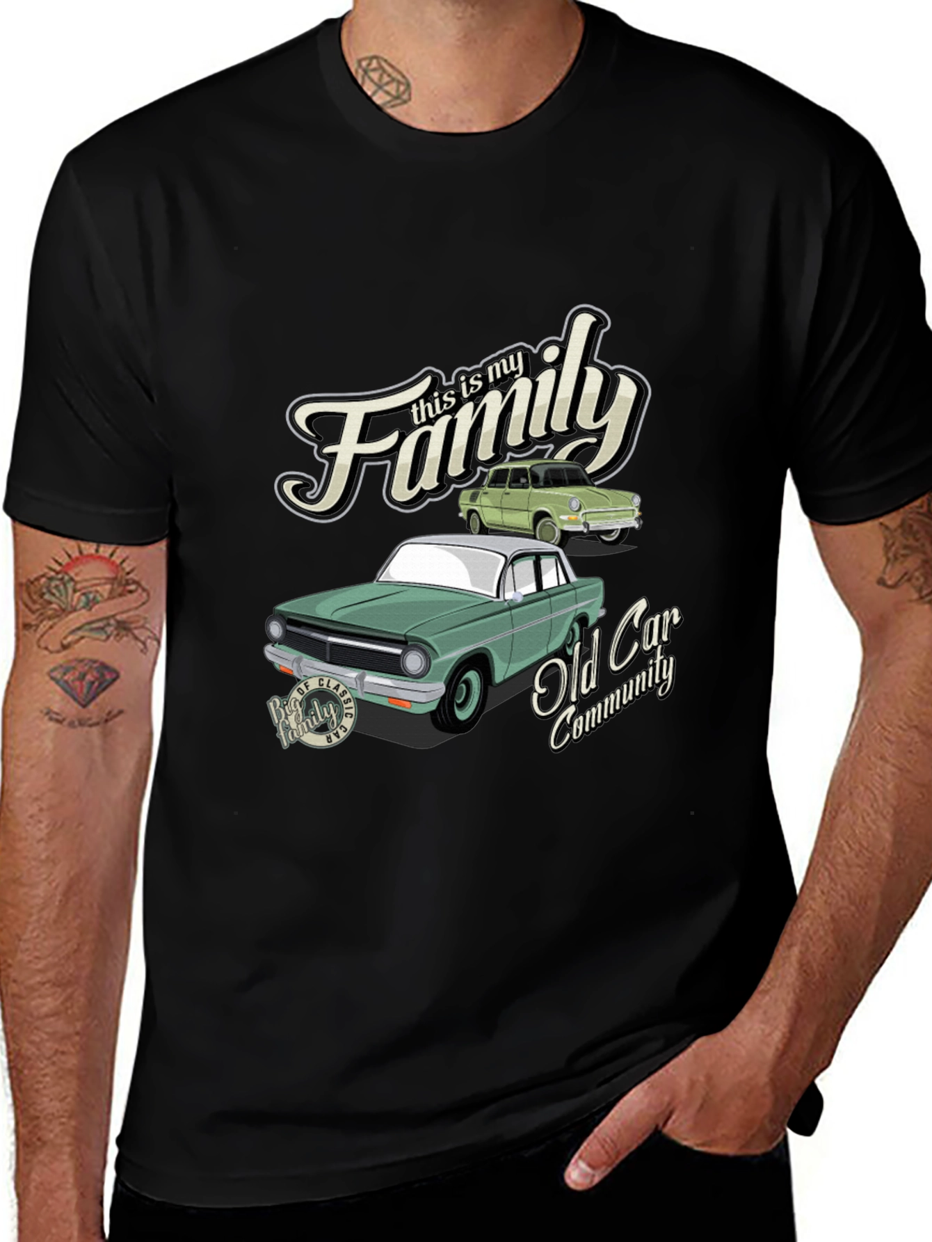 Classic Car Family Community T-Shirt