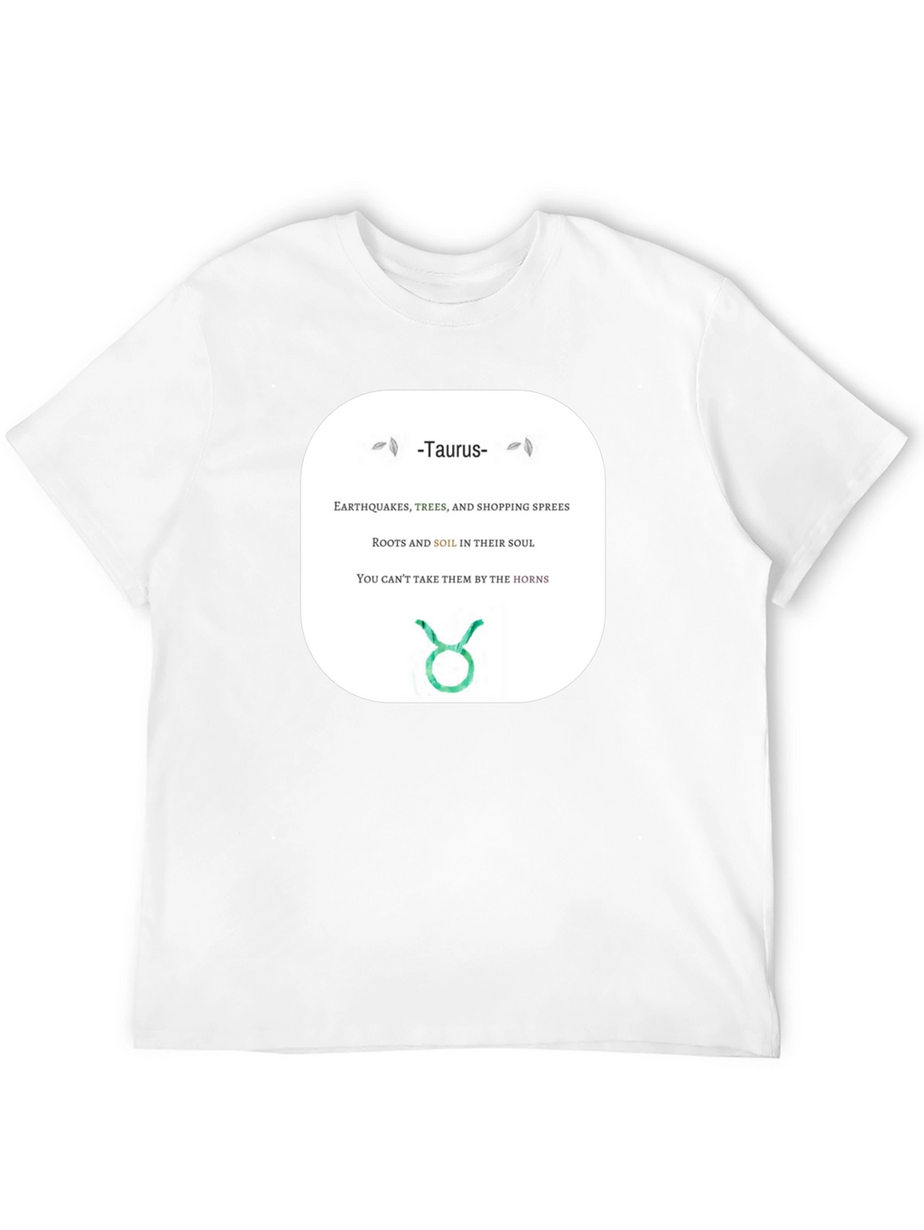 Taurus Zodiac Sign T-Shirt Horoscope Tee