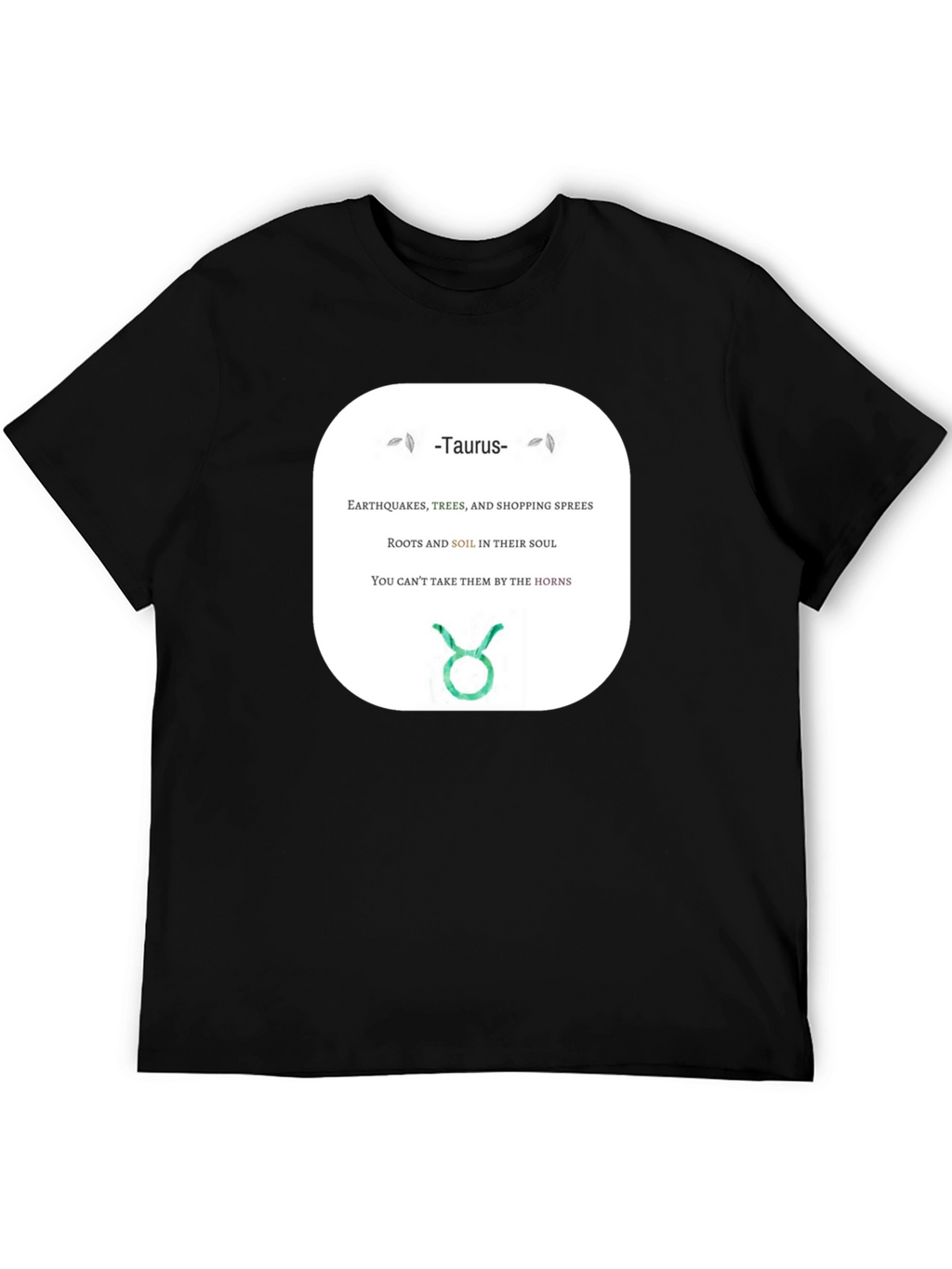 Taurus Zodiac Sign T-Shirt Horoscope Tee