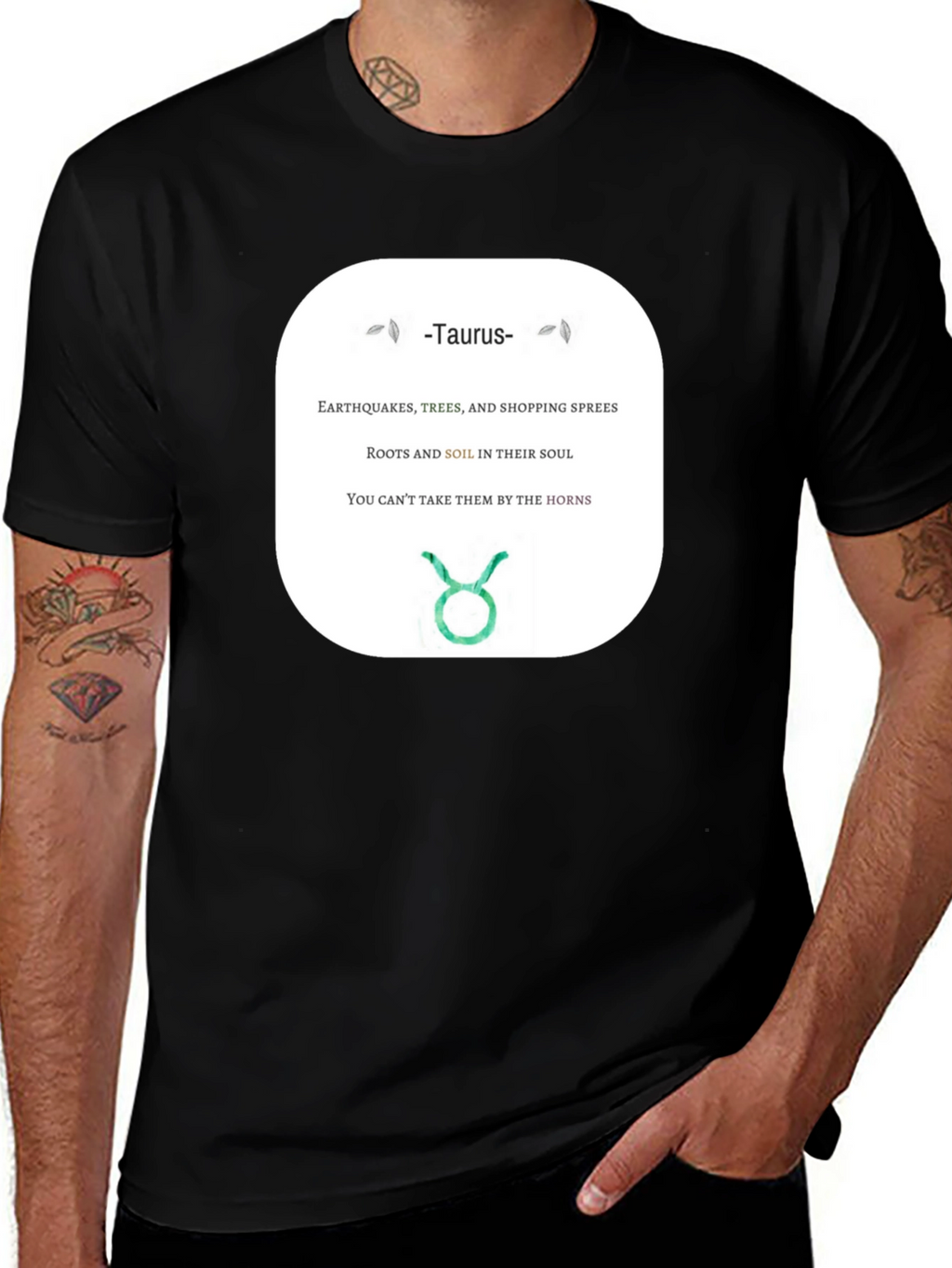 Taurus Zodiac Sign T-Shirt Horoscope Tee
