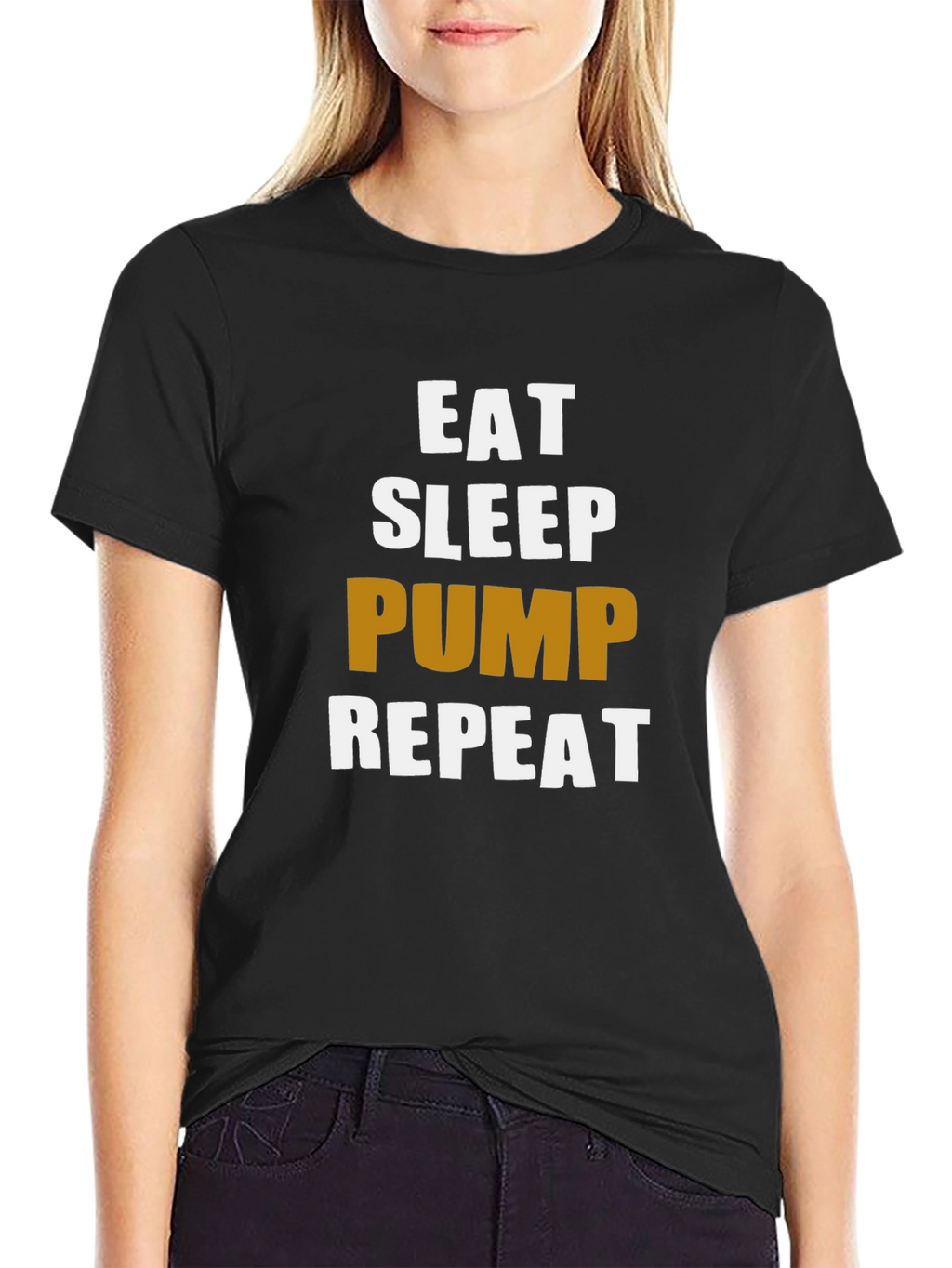 Eat Sleep Pump Repeat Gym Workout T-Shirt