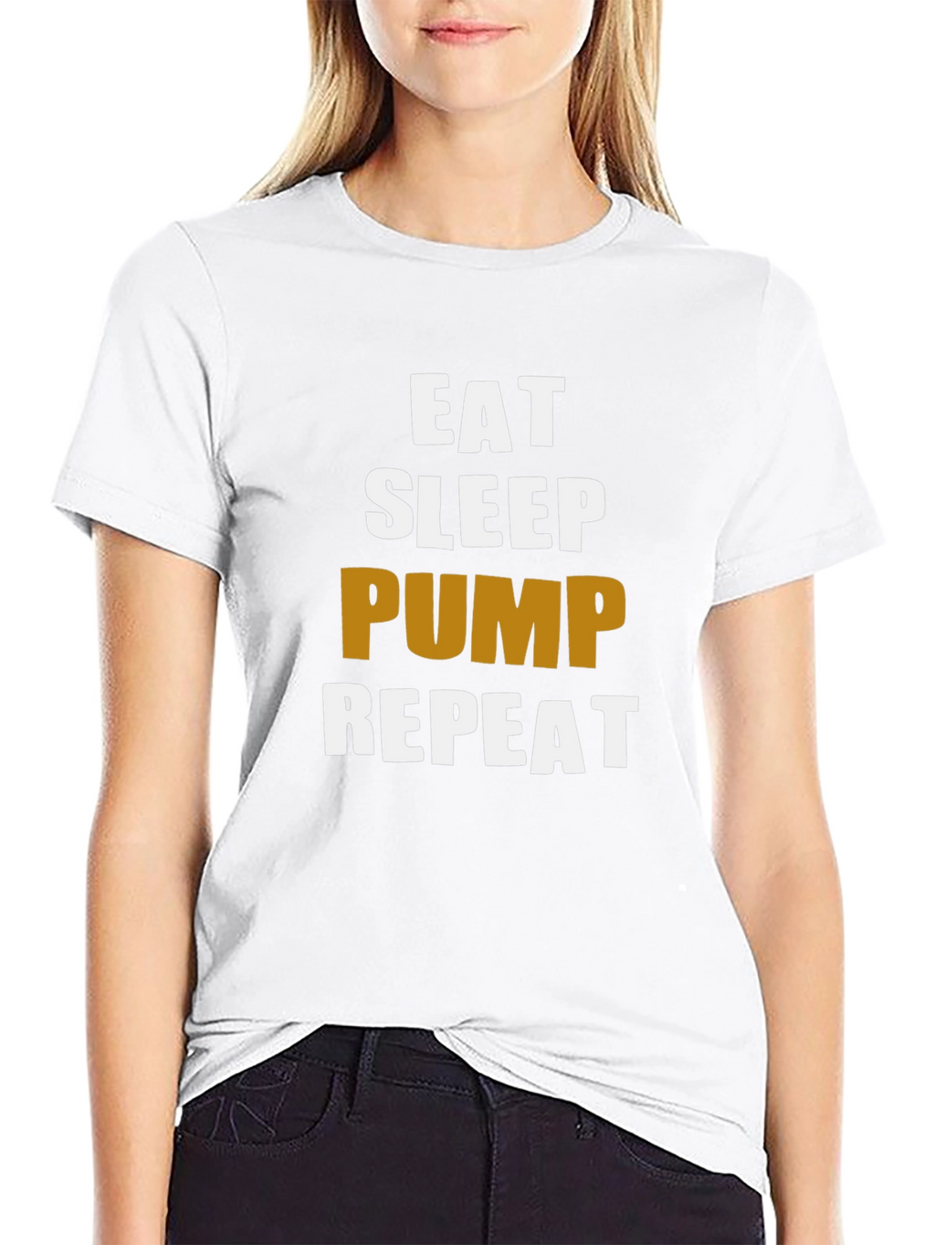 Eat Sleep Pump Repeat Gym Workout T-Shirt