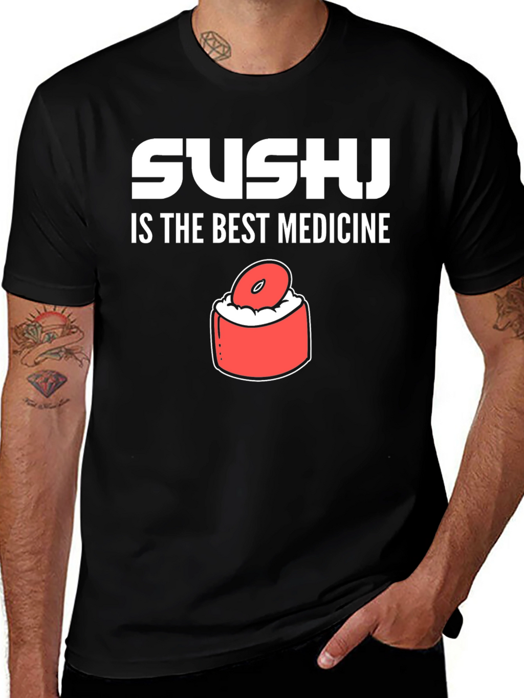 Sushi is the Best Medicine Graphic Tee