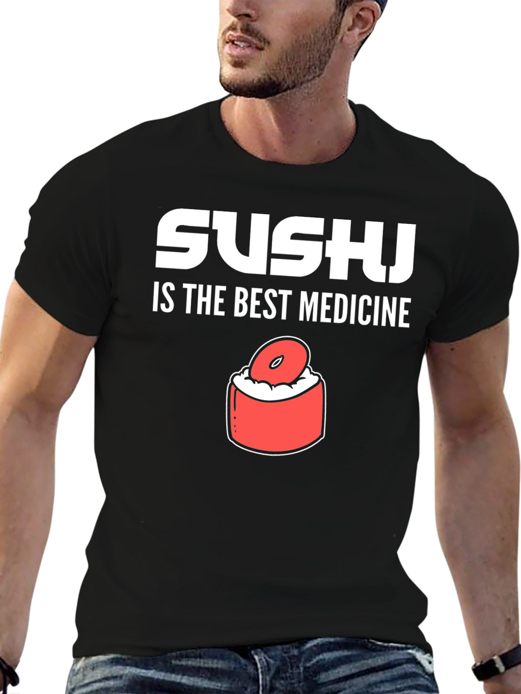 Sushi is the Best Medicine Graphic Tee