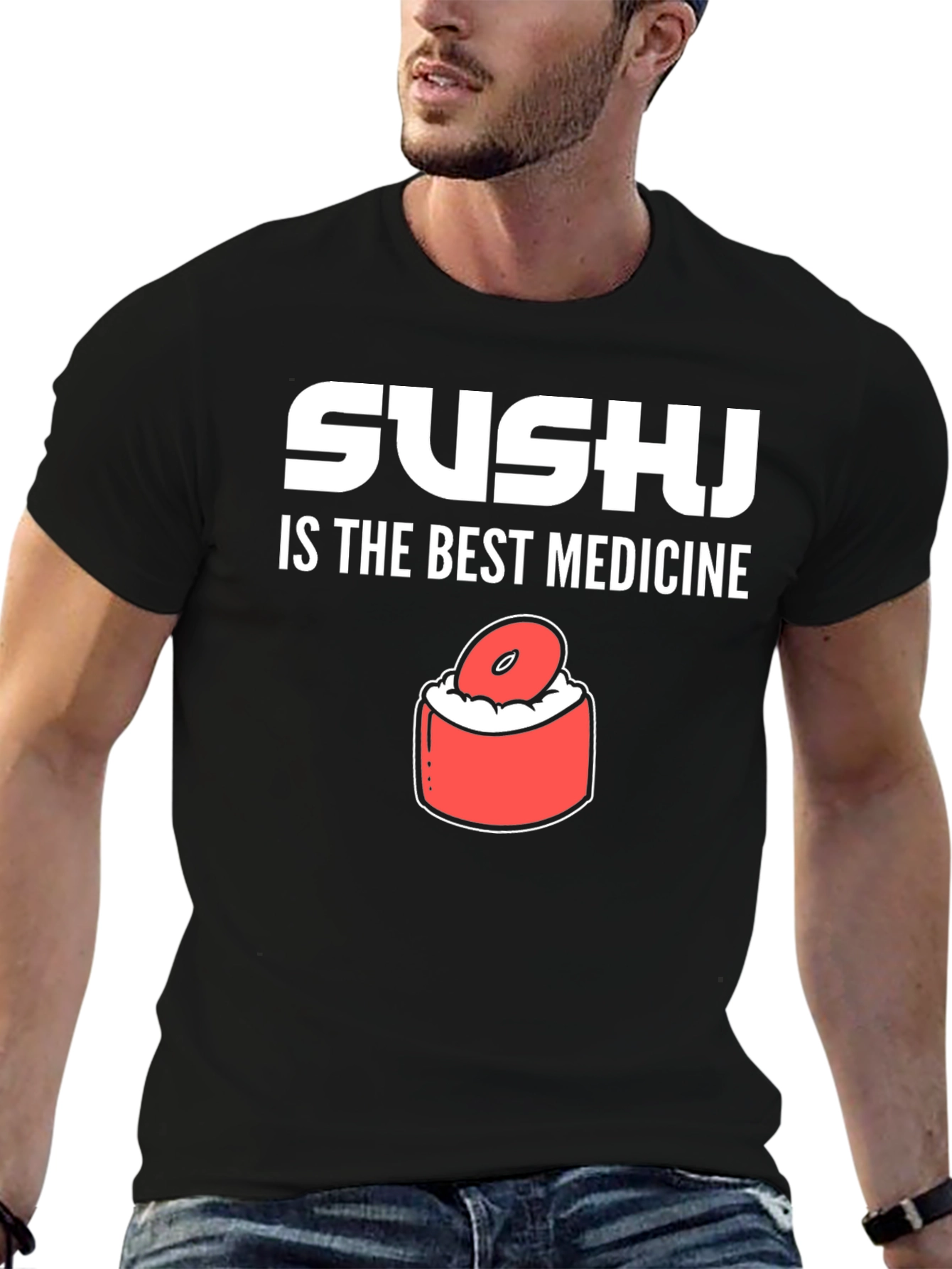 Sushi is the Best Medicine Graphic Tee