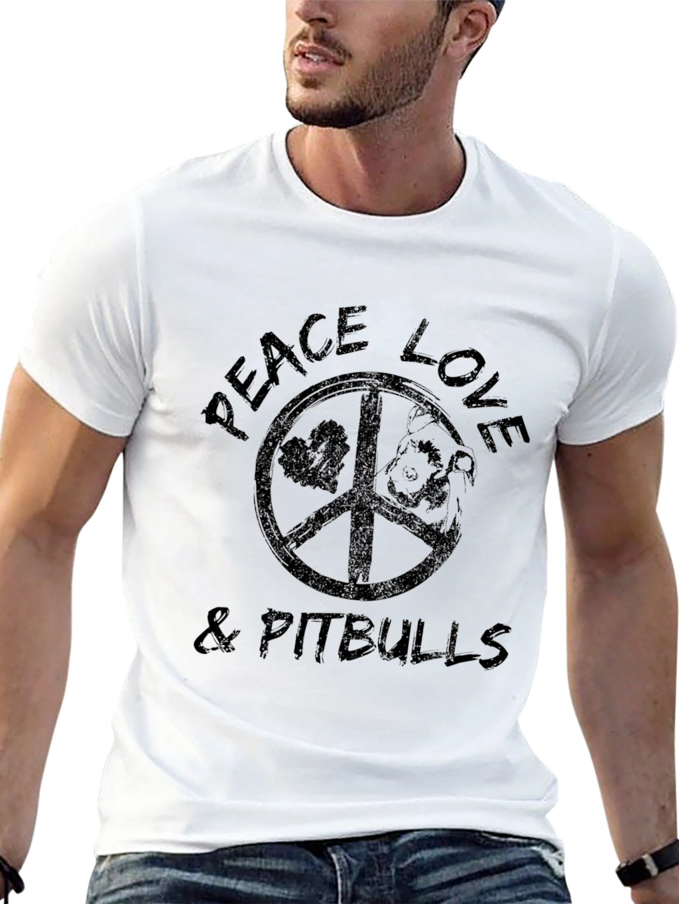 Peace Love & Pitbulls T-Shirt
