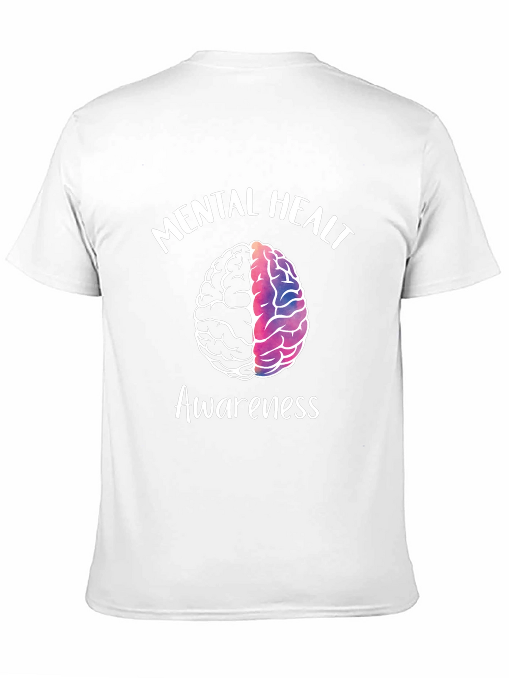 Mental Health Awareness T-Shirt - Brain Graphic