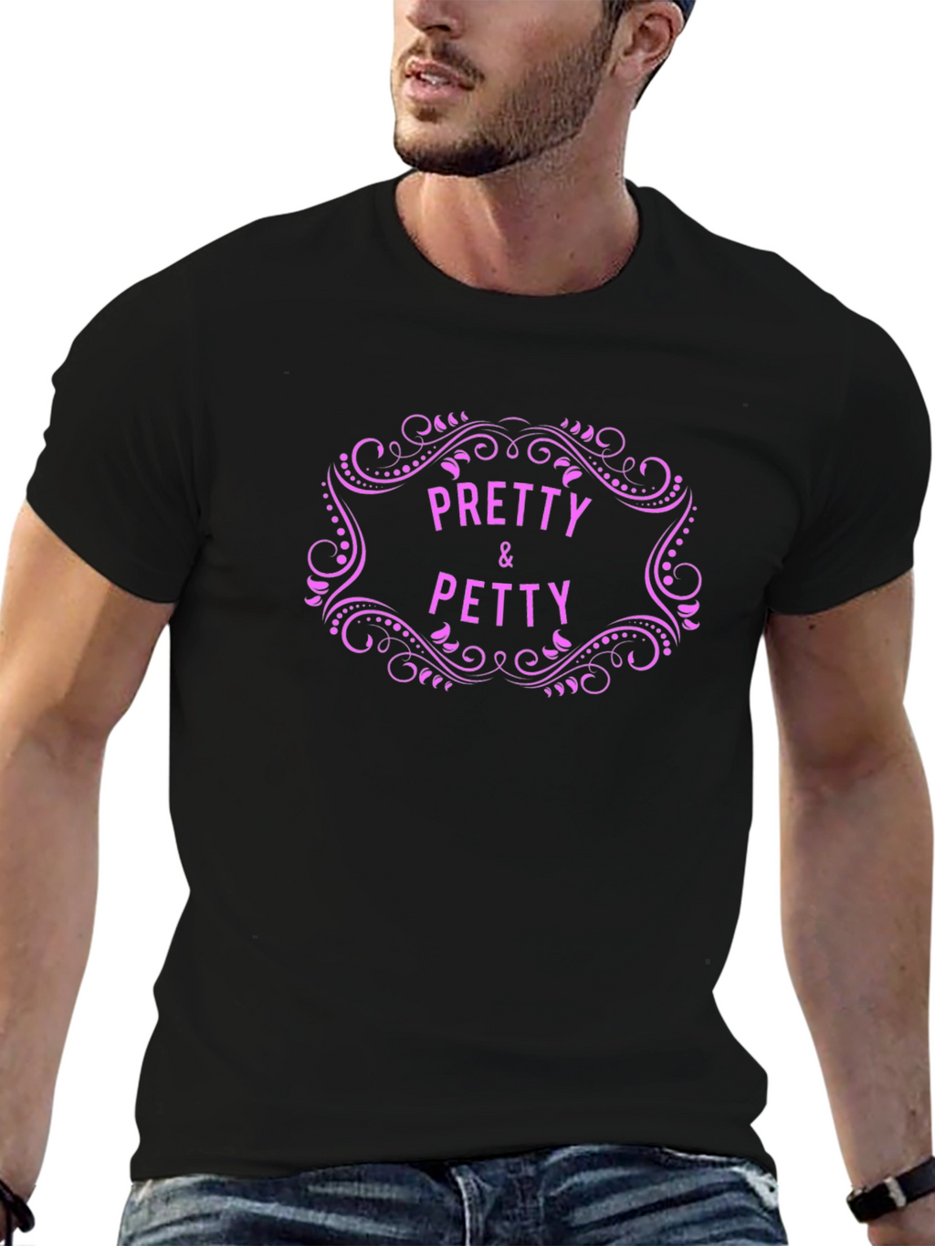 Pretty & Petty Graphic Tee - Unisex Black Shirt
