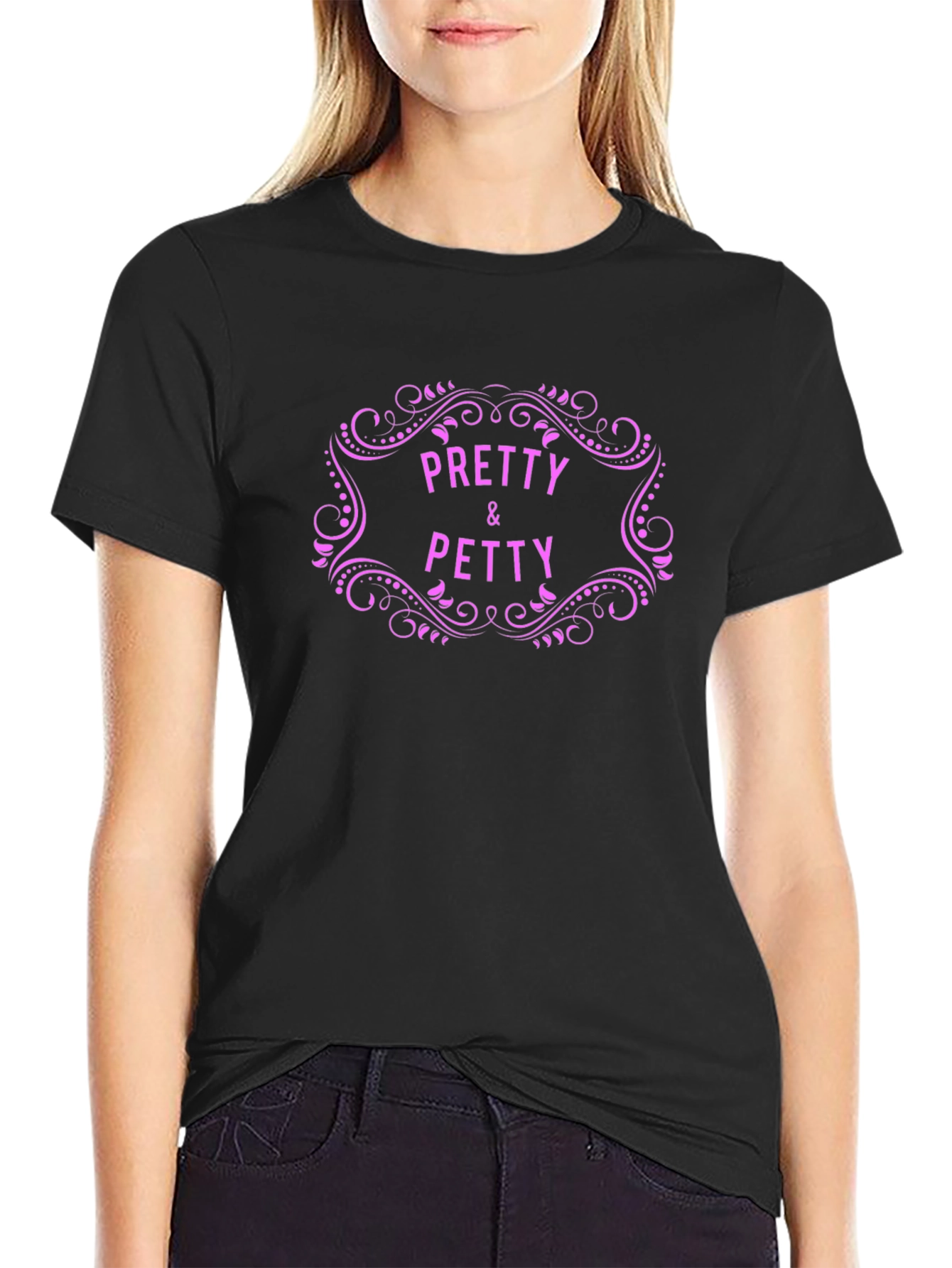 Pretty & Petty Graphic Tee - Unisex Black Shirt