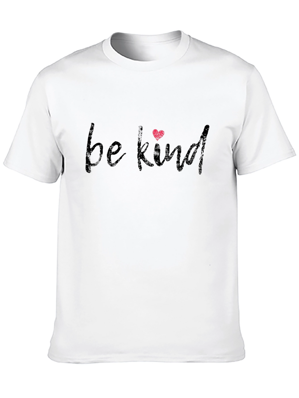 Be Kind T-Shirt -  Black Graphic Tee with Heart