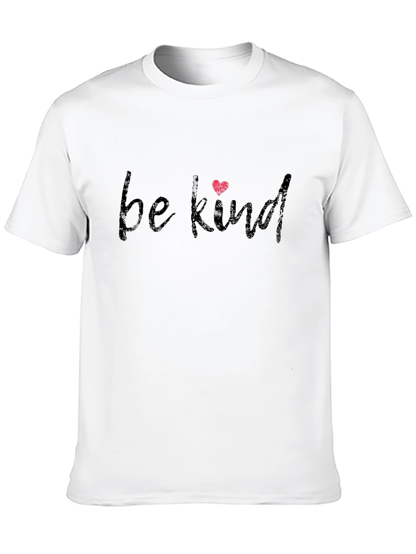 Be Kind T-Shirt -  Black Graphic Tee with Heart