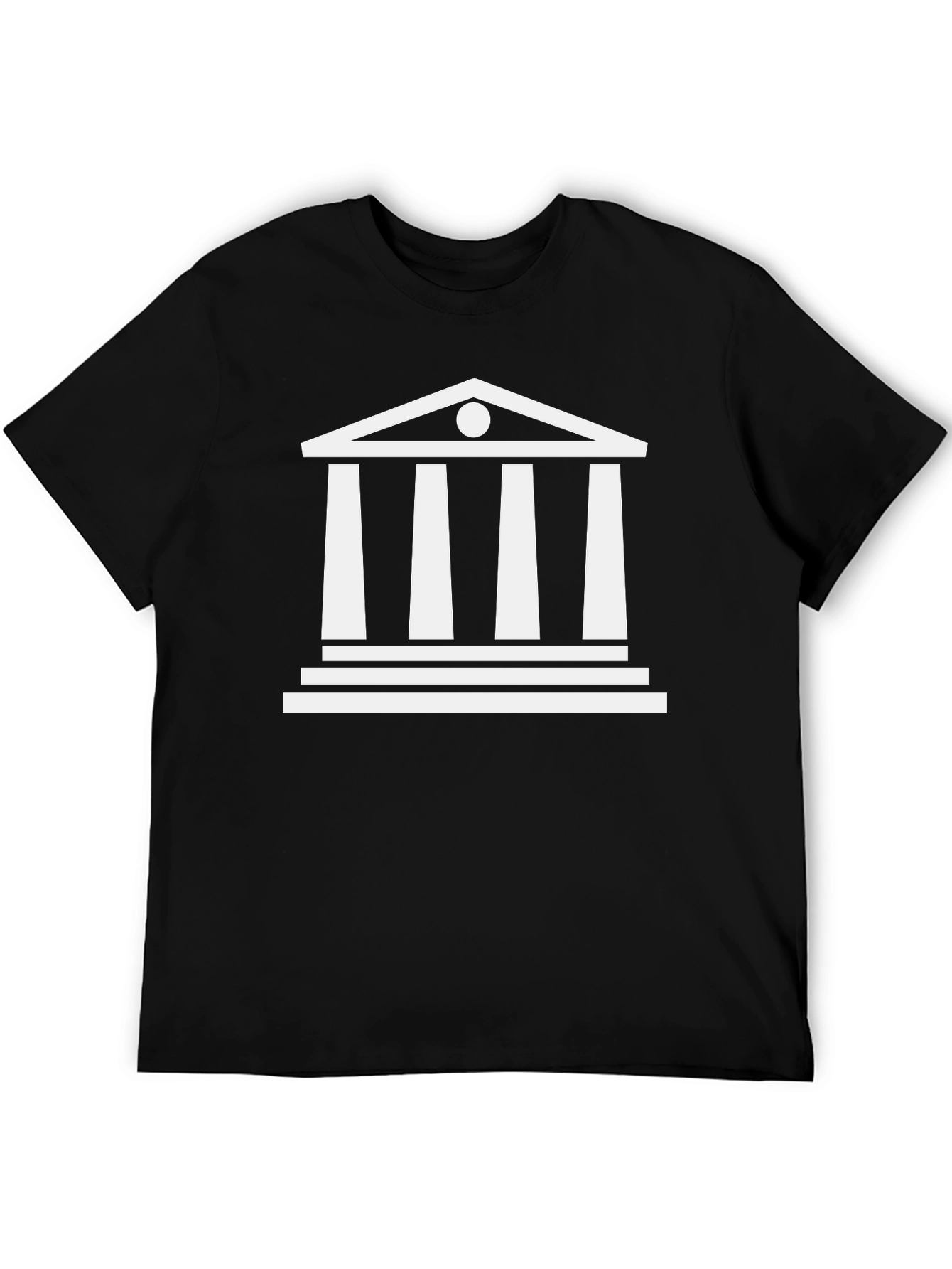 Greek Temple Graphic Tee - Classic Architecture Shirt