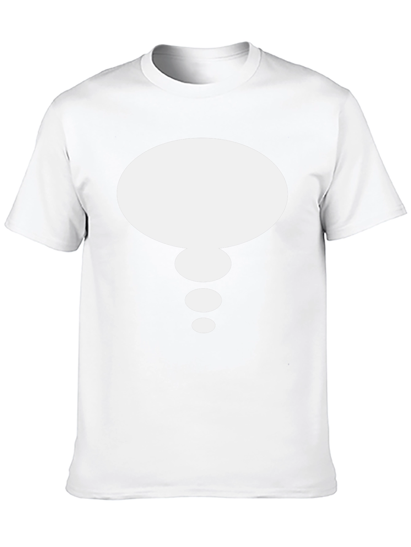 Thought Bubble Graphic Tee - Black Cotton Casual Shirt