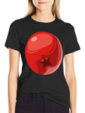 Berry Graphic Tee - Casual Cotton T-Shirt