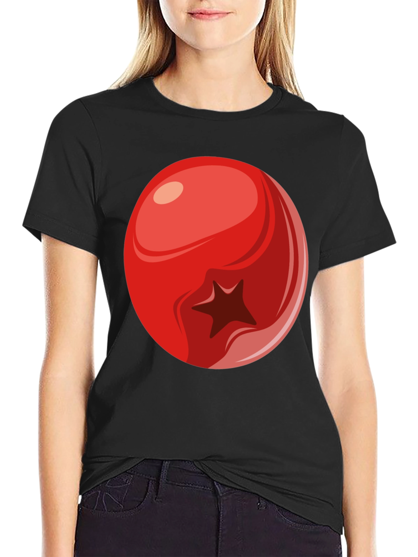 Berry Graphic Tee - Casual Cotton T-Shirt