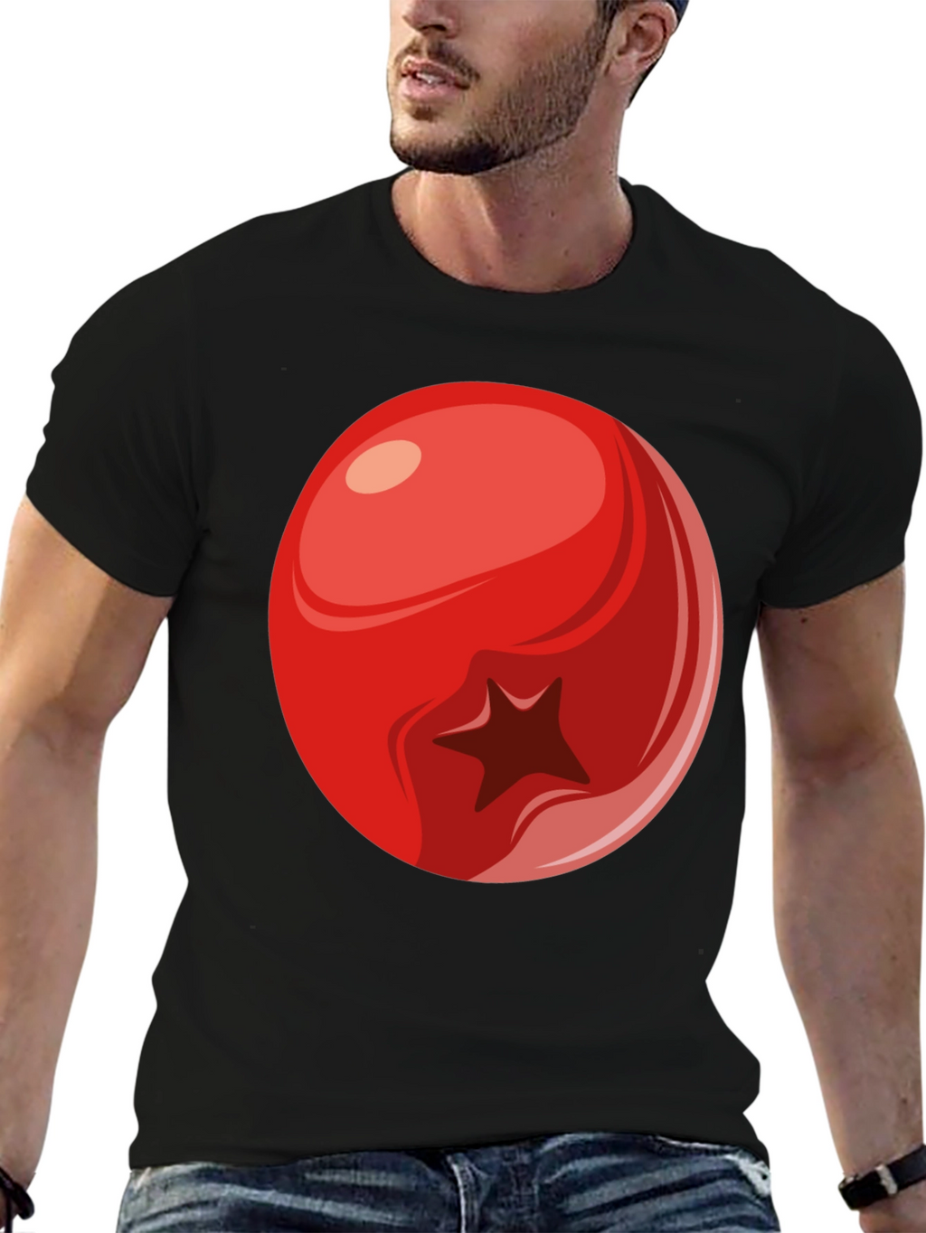 Berry Graphic Tee - Casual Cotton T-Shirt