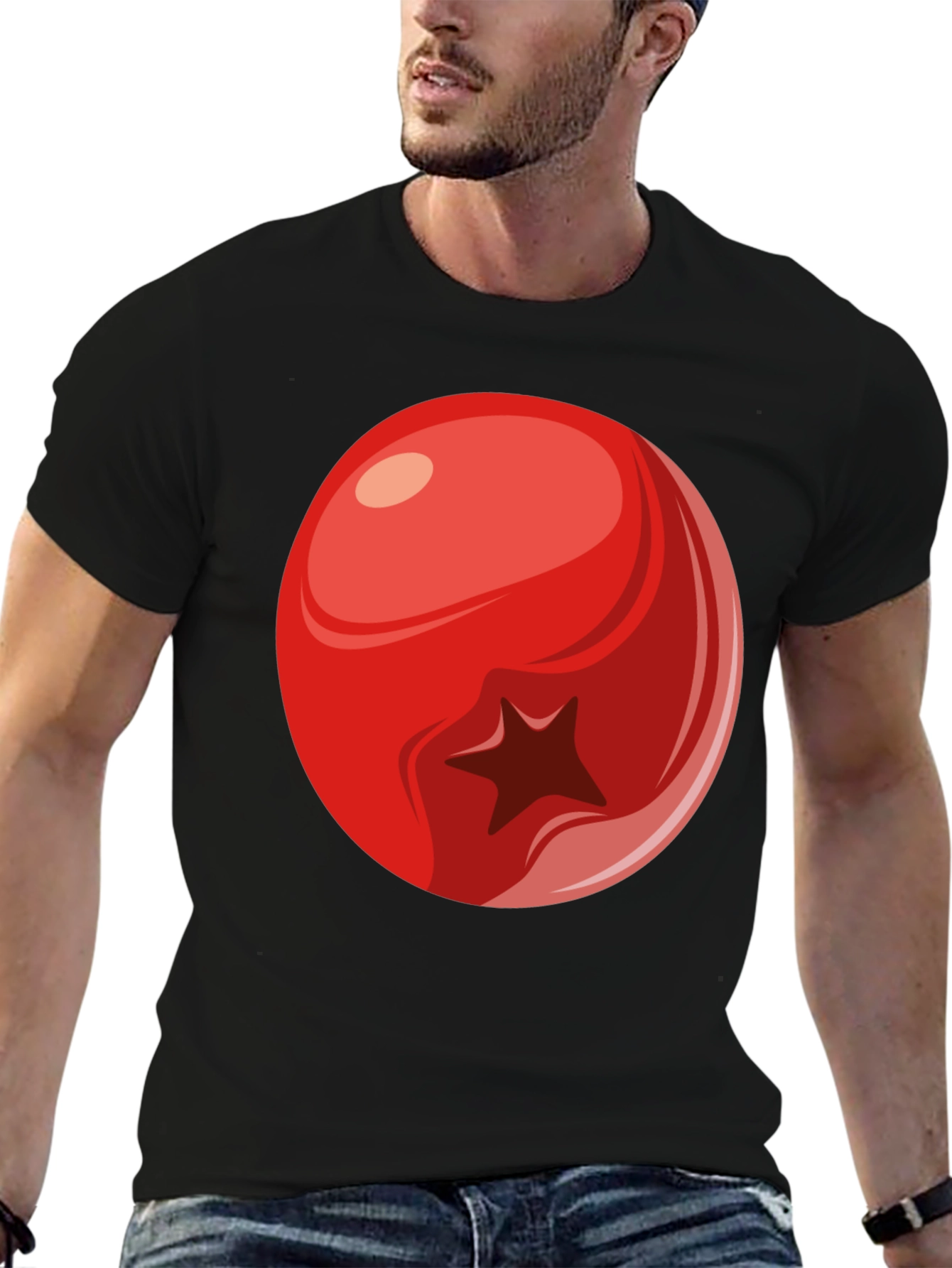 Berry Graphic Tee - Casual Cotton T-Shirt