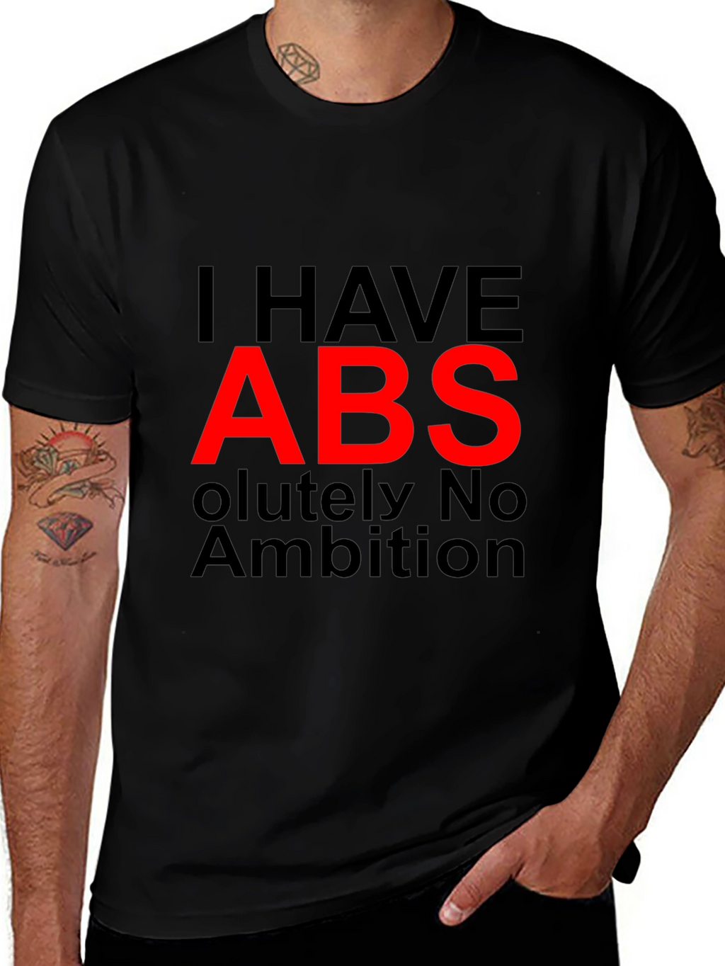 I HAVE ABS Funny Graphic T-Shirt