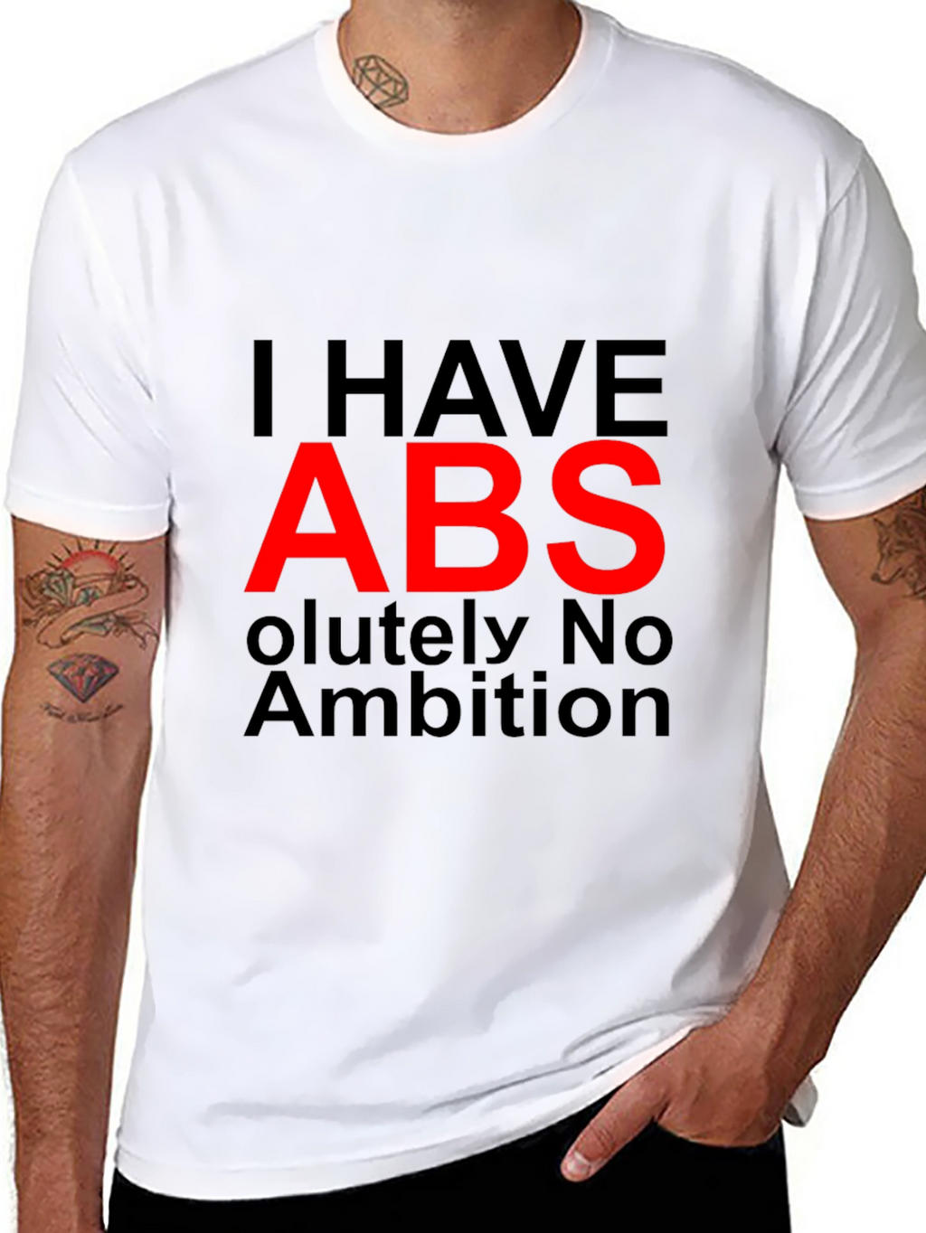 I HAVE ABS Funny Graphic T-Shirt