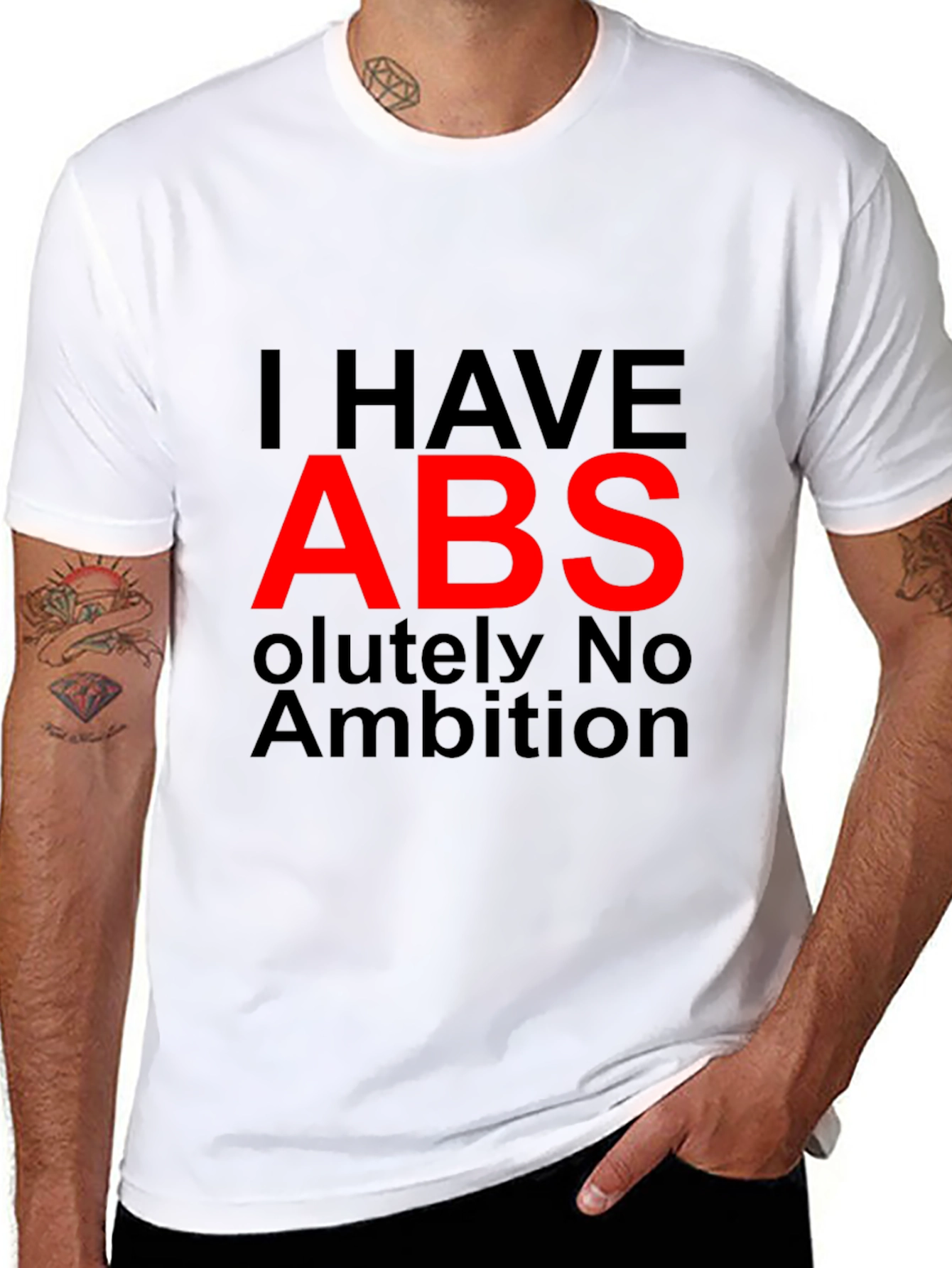 I HAVE ABS Funny Graphic T-Shirt