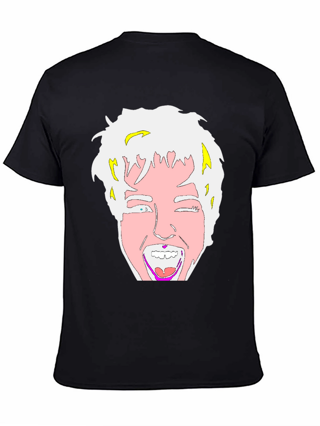 Cartoon Graphic Black T-Shirt