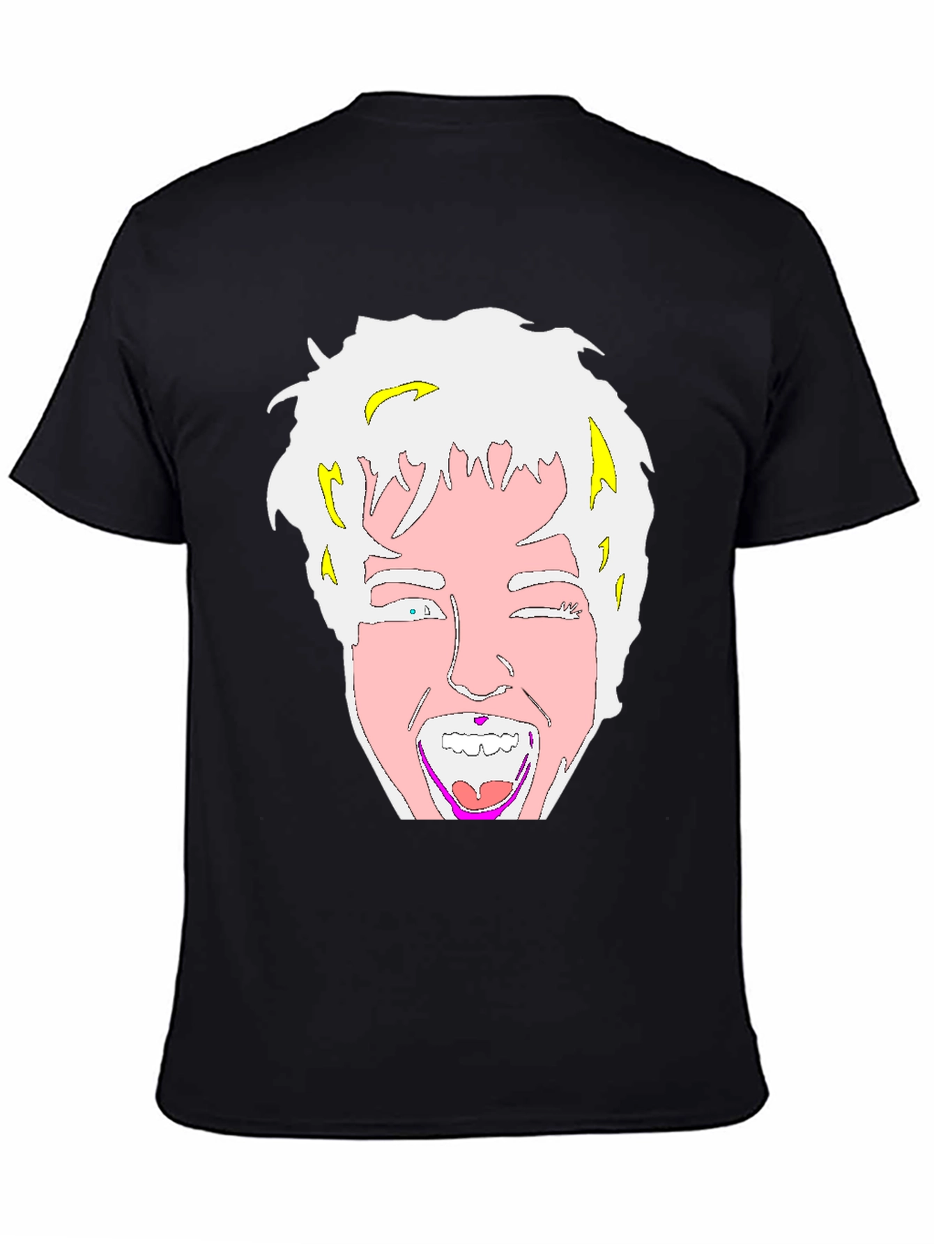 Cartoon Graphic Black T-Shirt