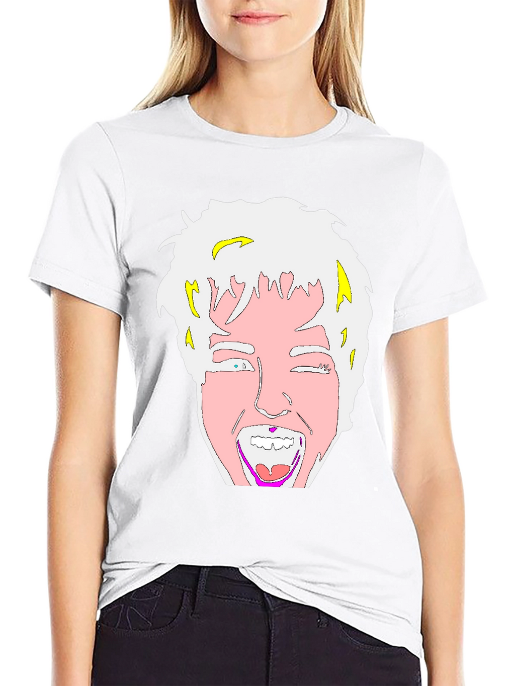 Cartoon Graphic Black T-Shirt