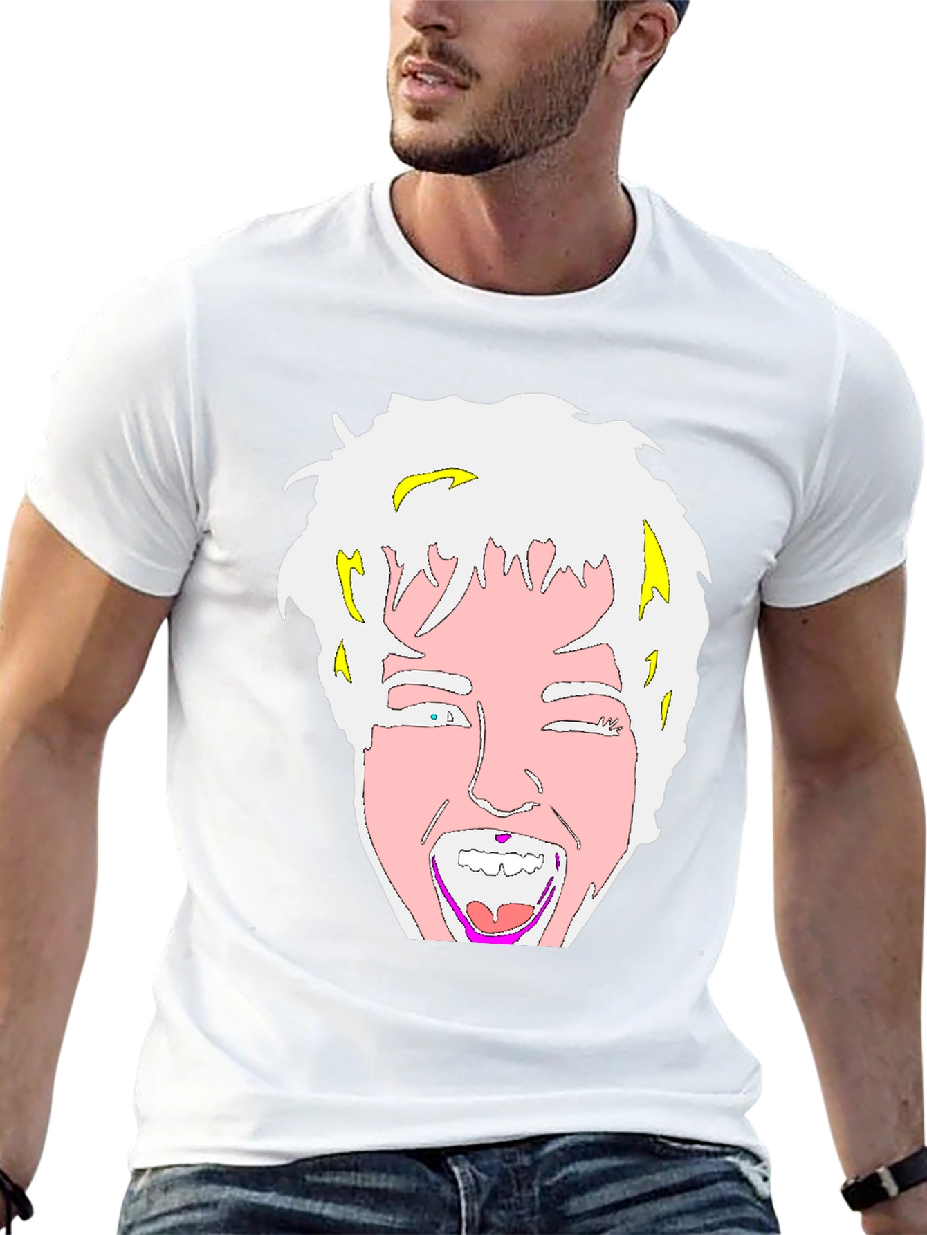 Cartoon Graphic Black T-Shirt