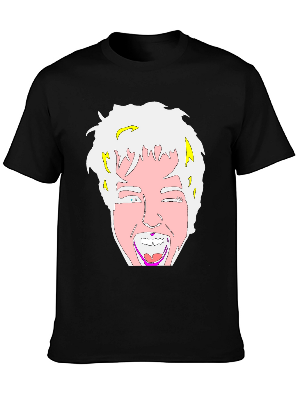 Cartoon Graphic Black T-Shirt