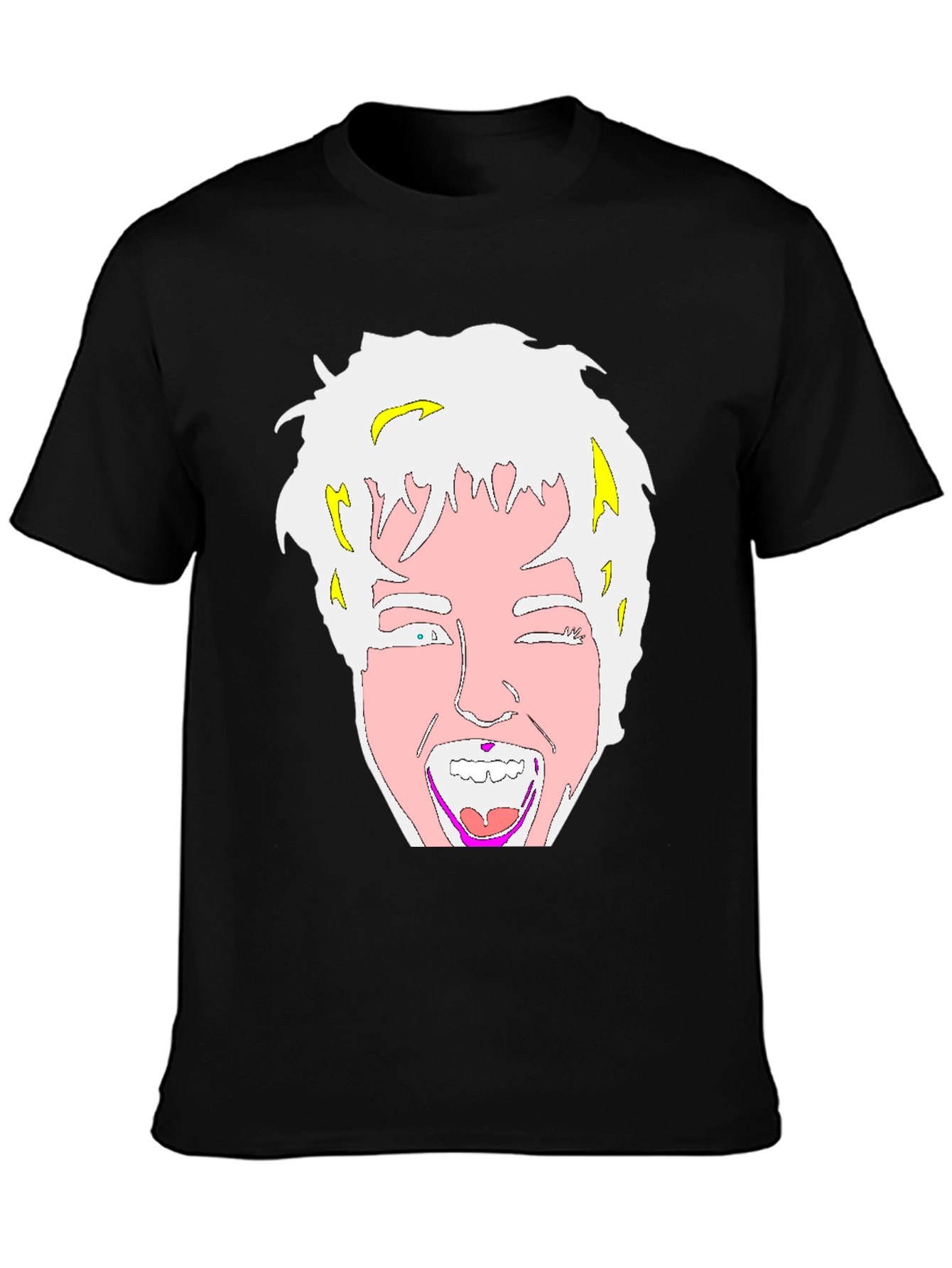 Cartoon Graphic Black T-Shirt