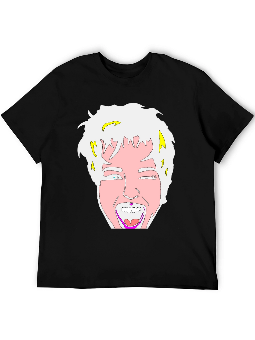 Cartoon Graphic Black T-Shirt