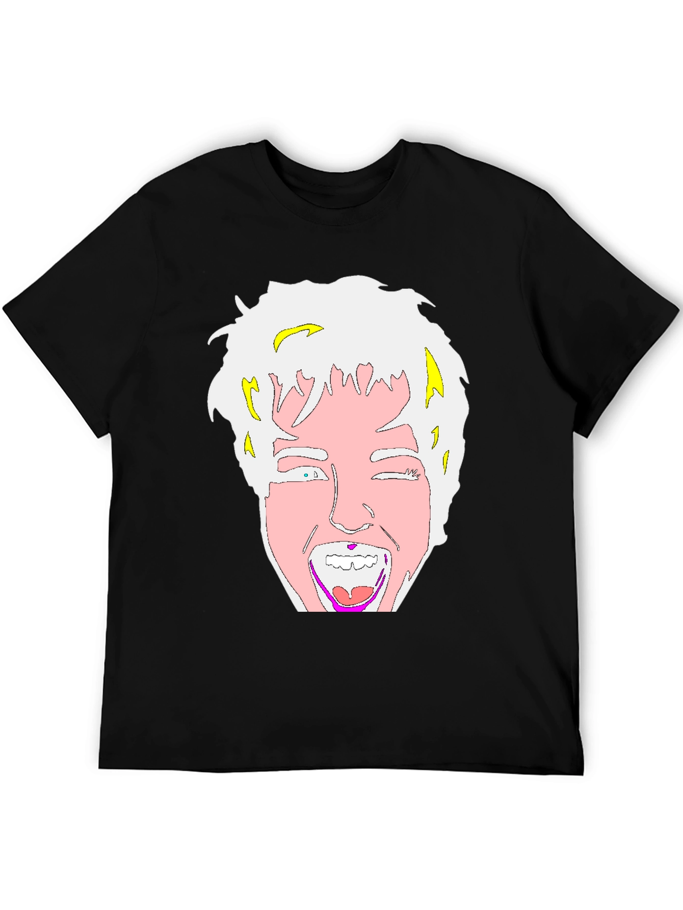 Cartoon Graphic Black T-Shirt