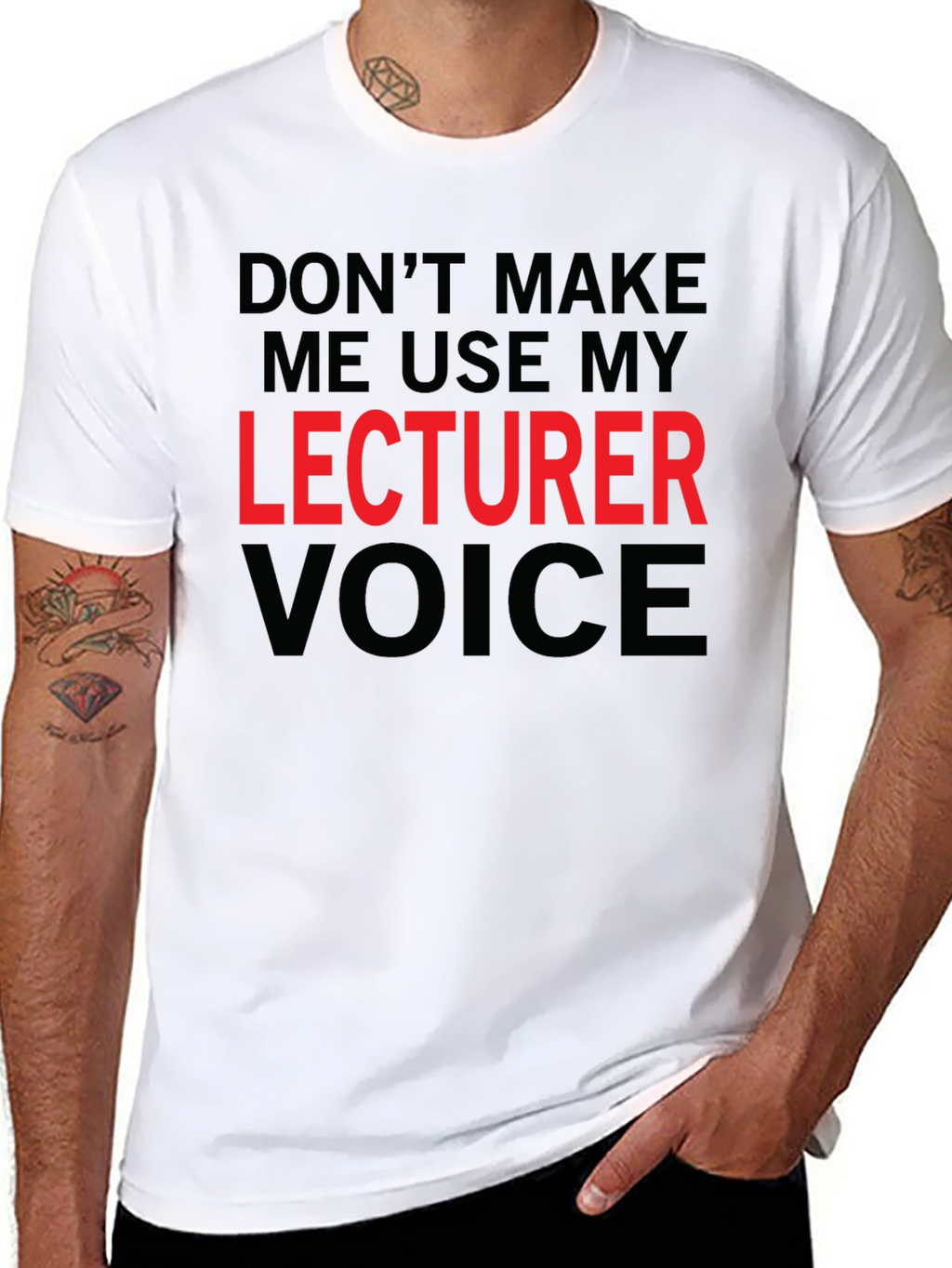 Lecturer Voice T-Shirt - Funny Professor Tee