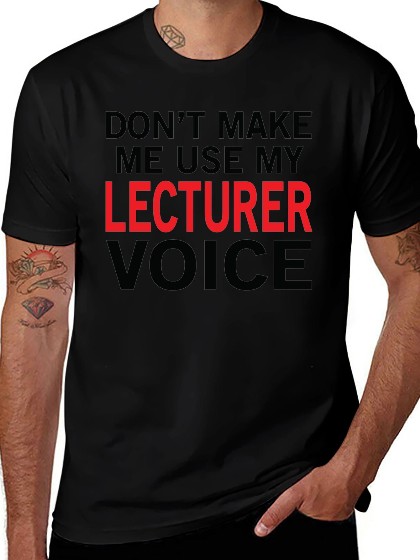 Lecturer Voice T-Shirt - Funny Professor Tee