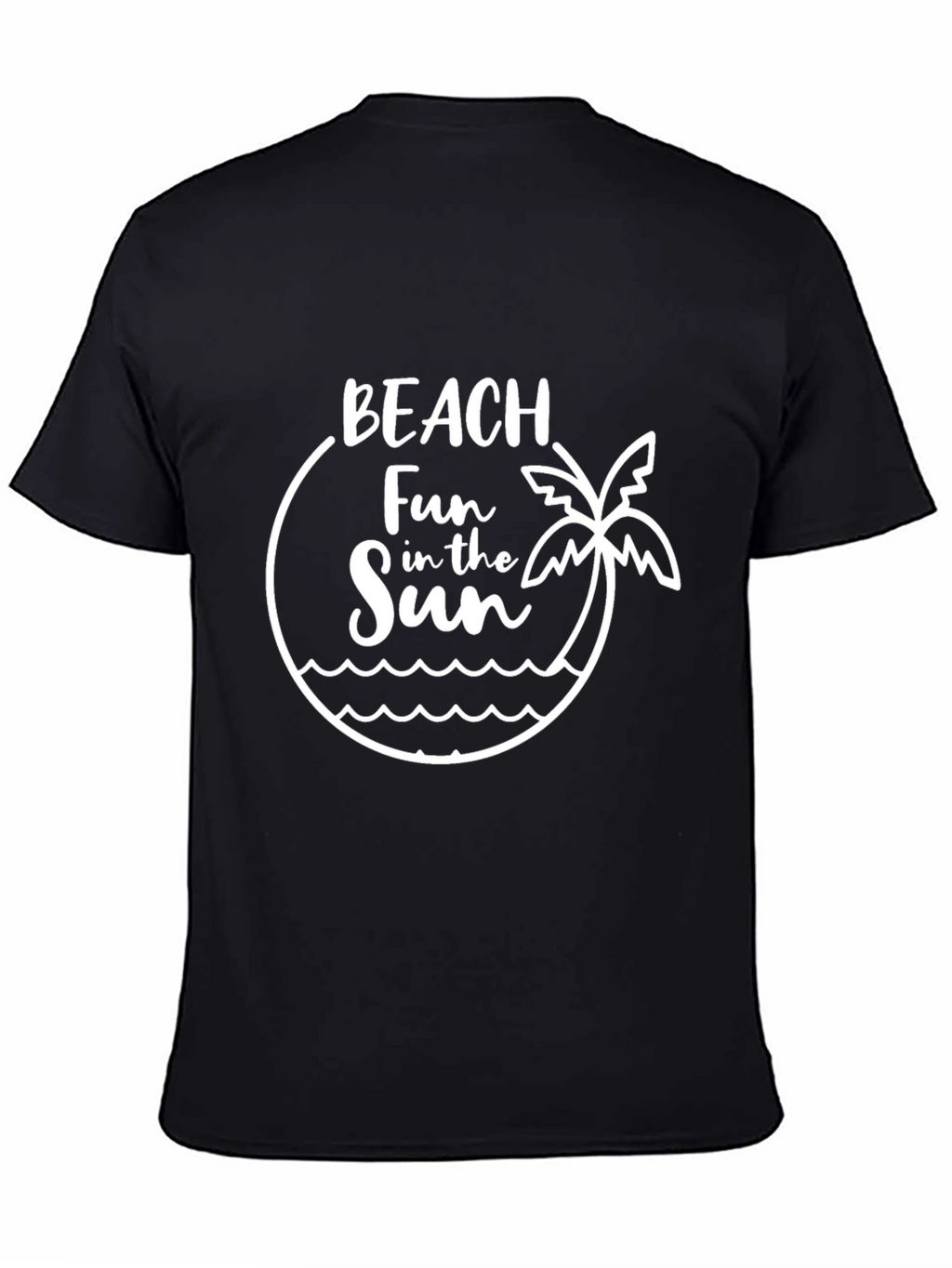 Beach Fun in the Sun Graphic Tee - Black