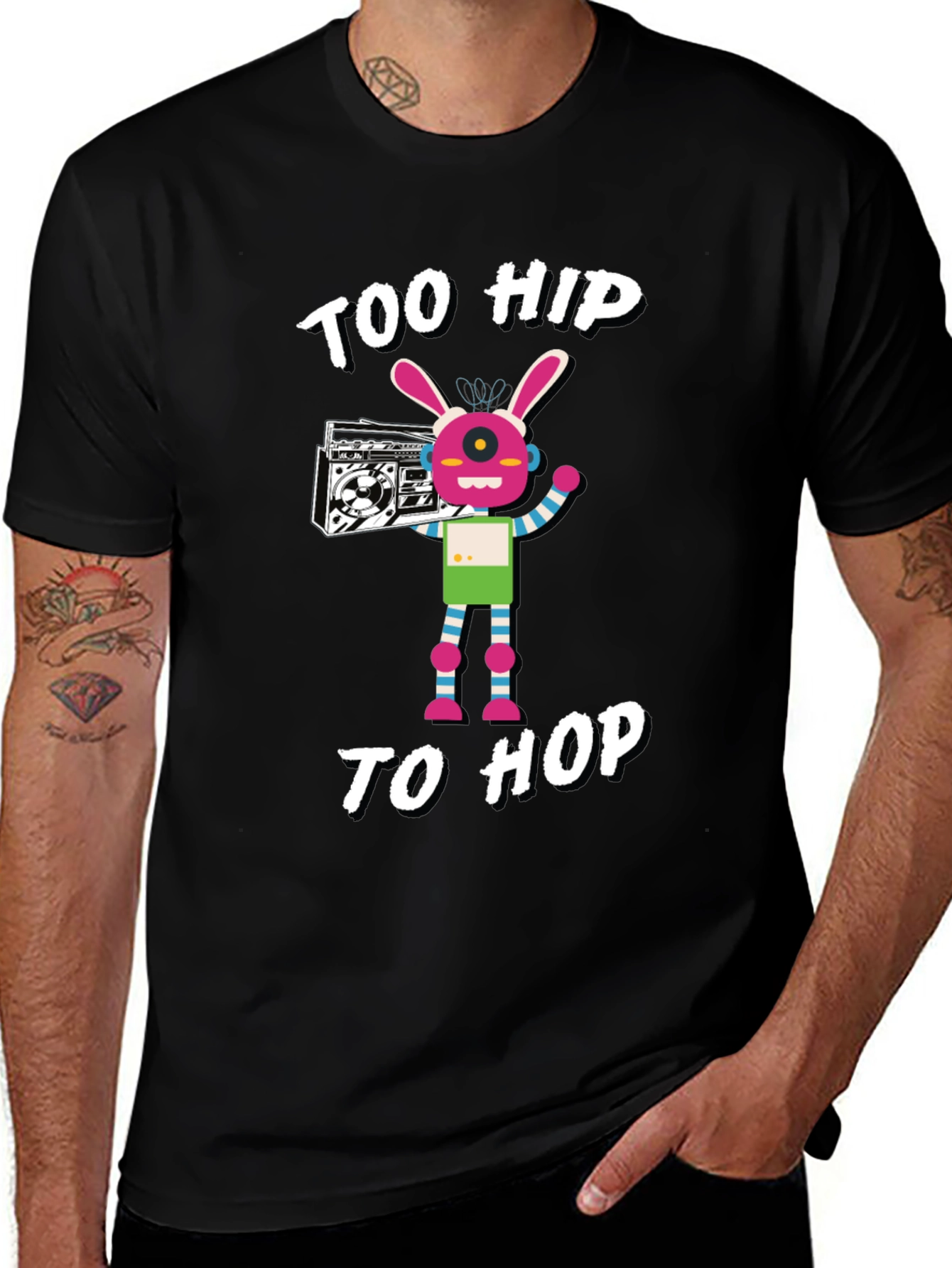 Too Hip to Hop Graphic T-Shirt