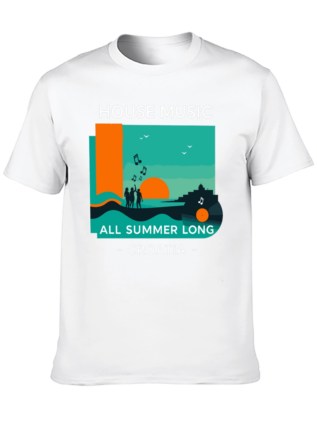 House Music All Summer Long Croatia T-Shirt