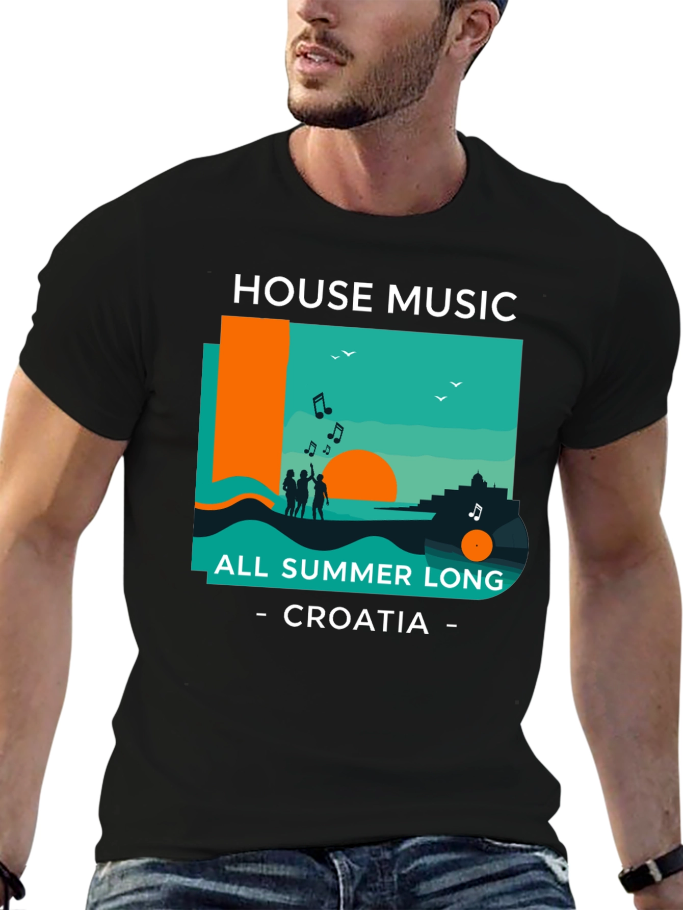 House Music All Summer Long Croatia T-Shirt