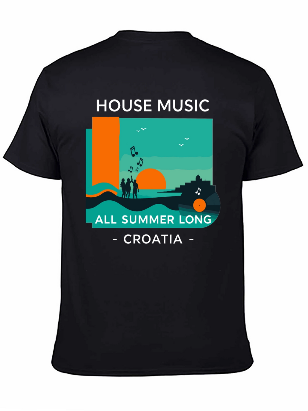 House Music All Summer Long Croatia T-Shirt