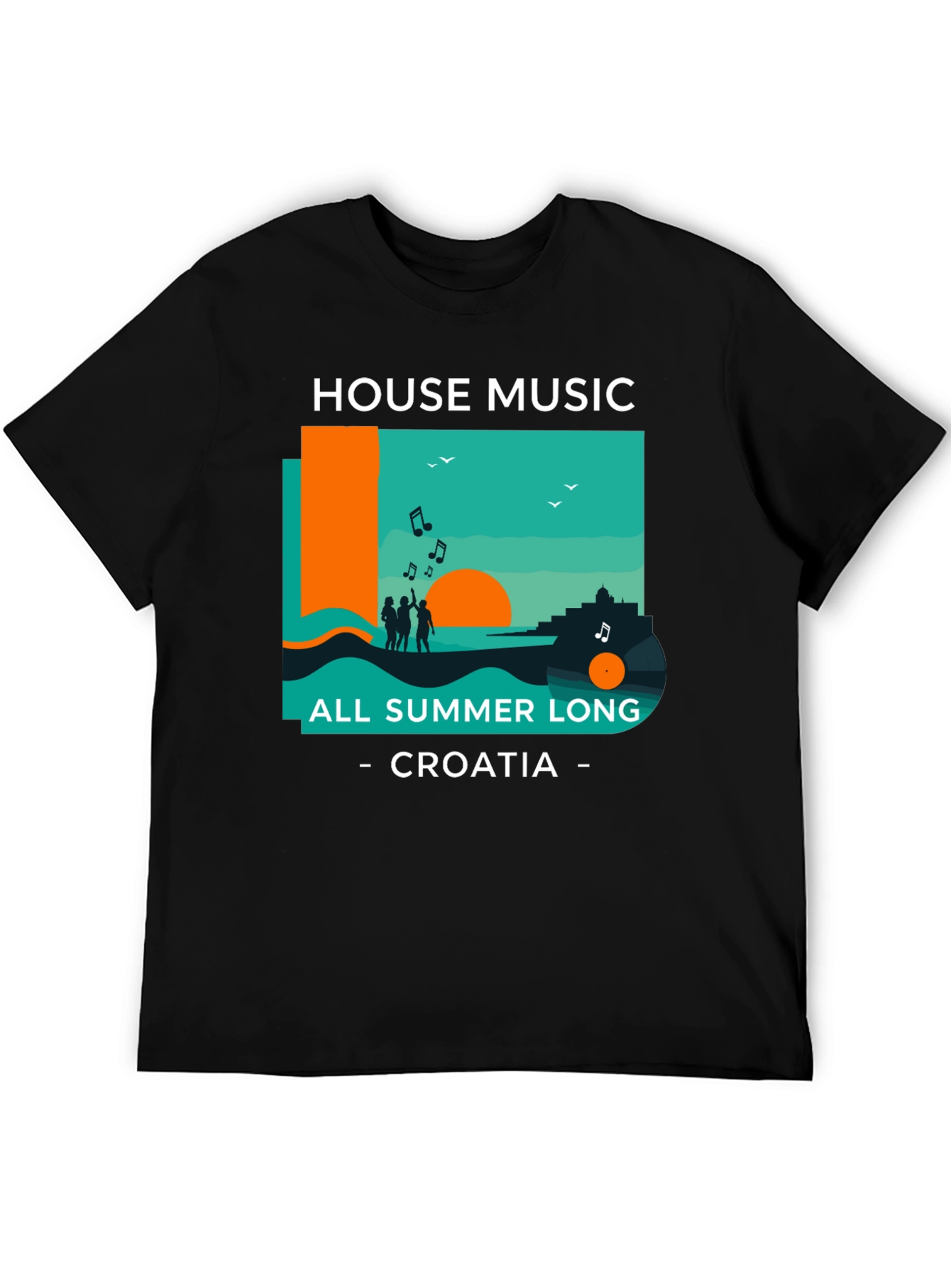 House Music All Summer Long Croatia T-Shirt