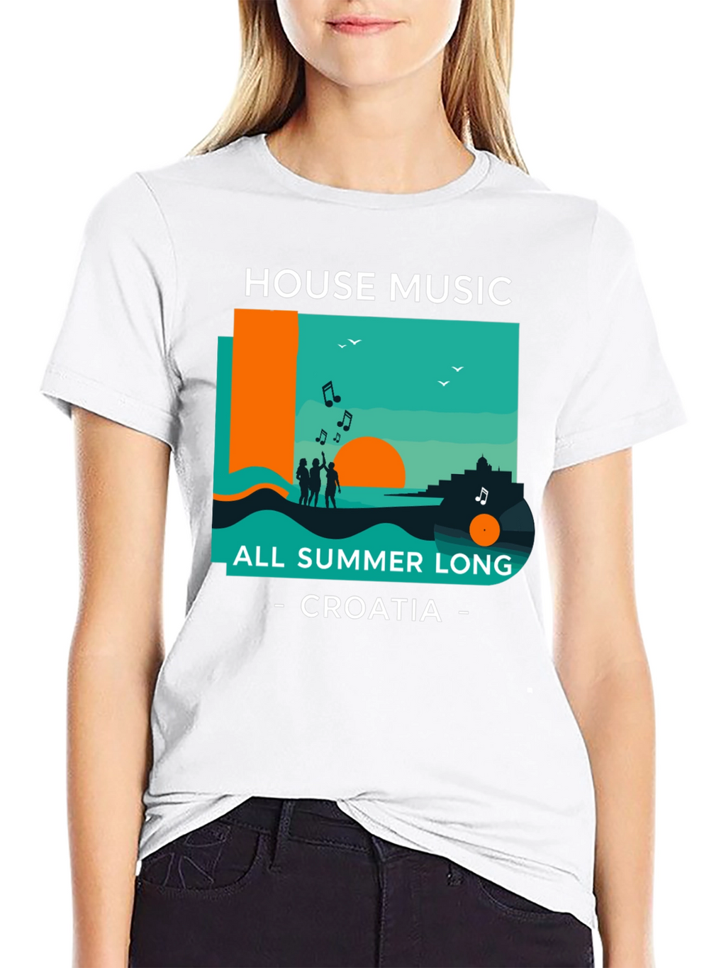 House Music All Summer Long Croatia T-Shirt