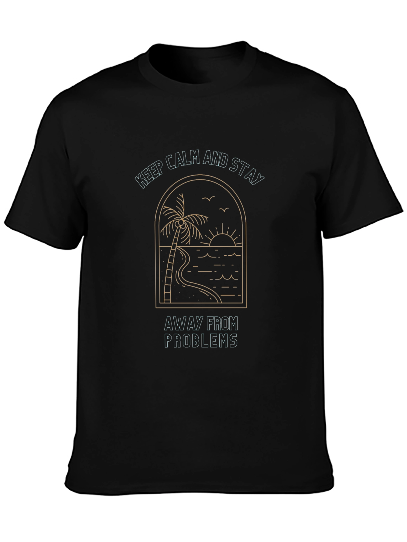 Calm Stay Away Palm Graphic Tee