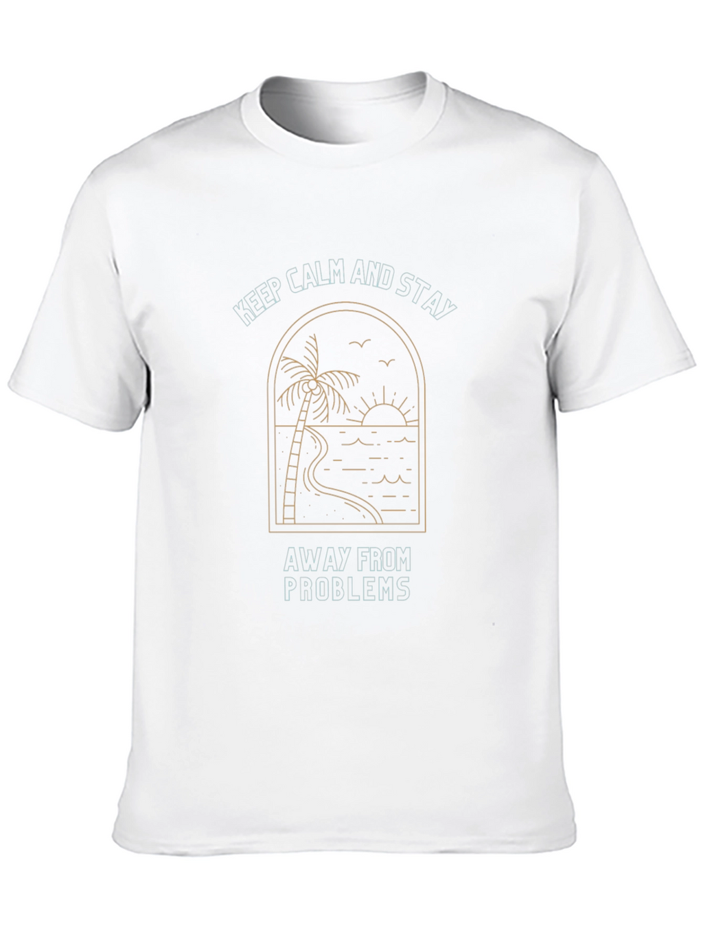 Calm Stay Away Palm Graphic Tee