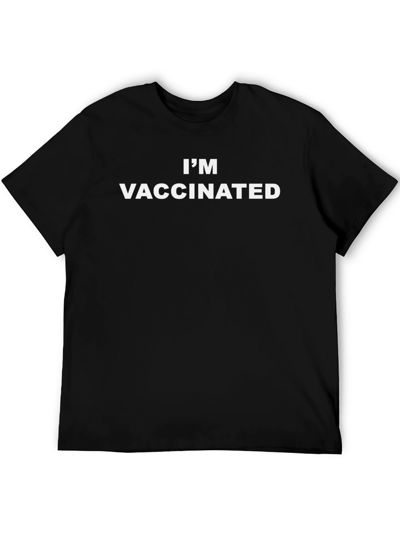 Im Vaccinated Black T-Shirt