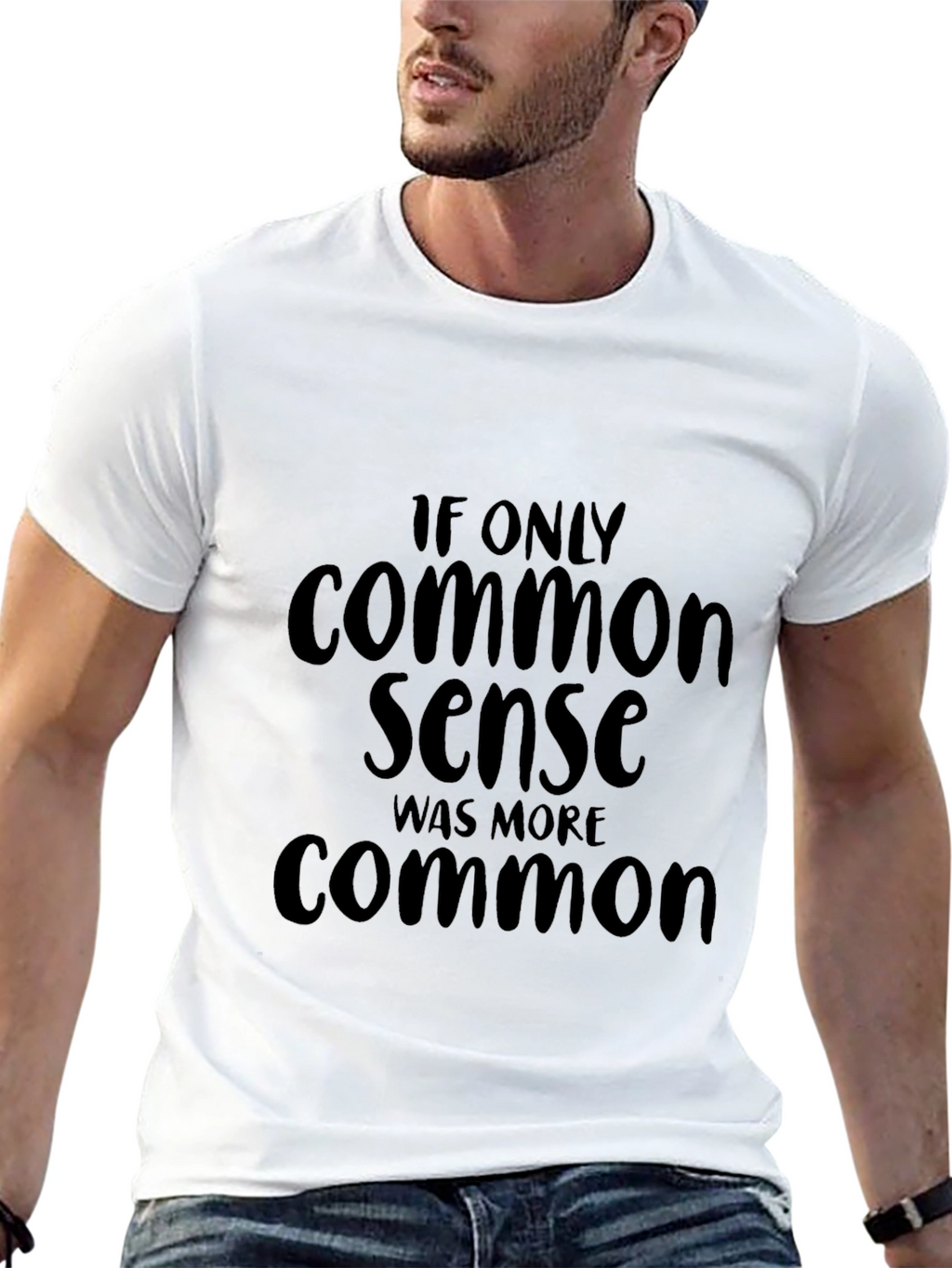 Common Sense Graphic Tee - Funny Slogan T-Shirt