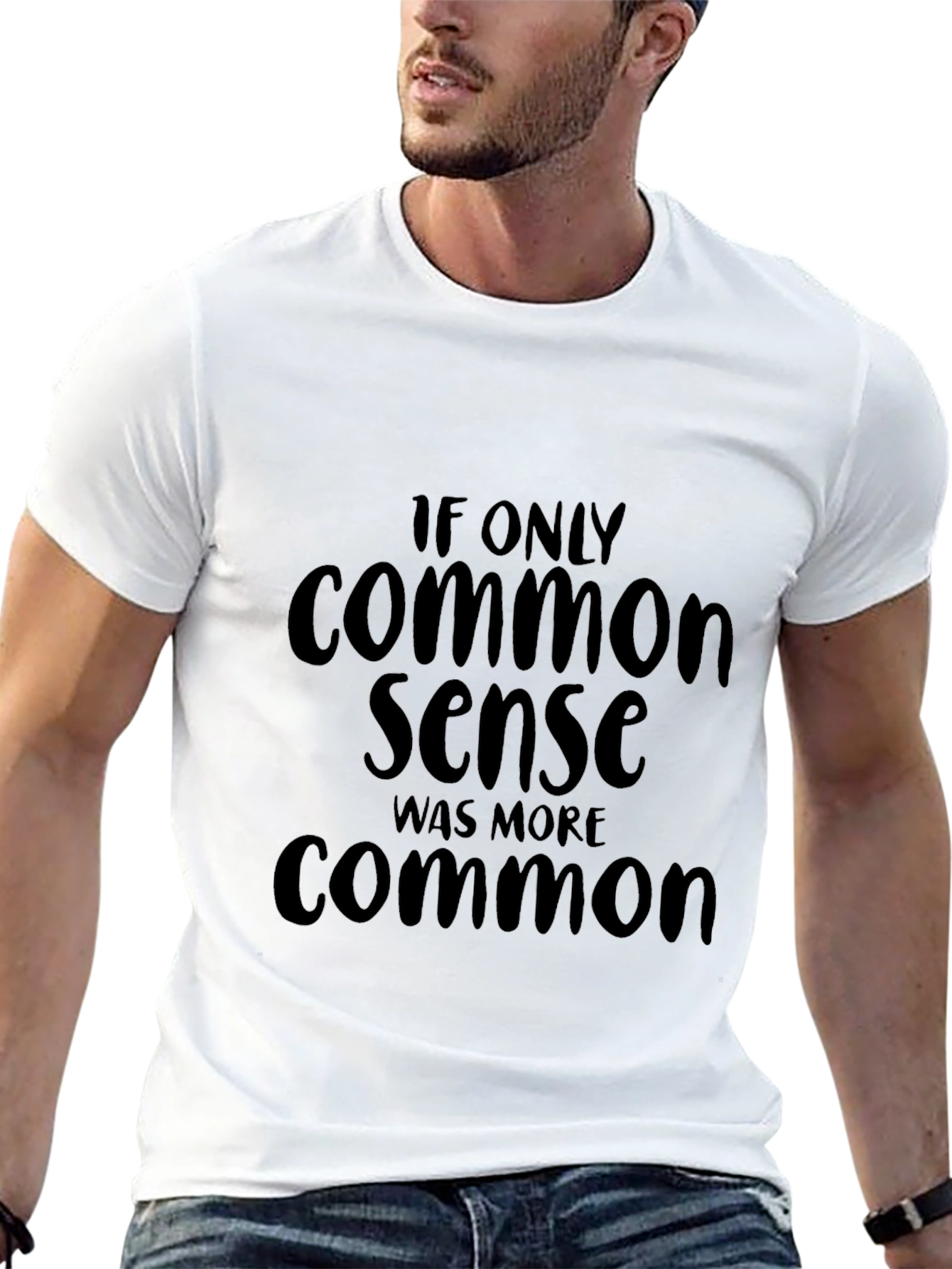 Common Sense Graphic Tee - Funny Slogan T-Shirt