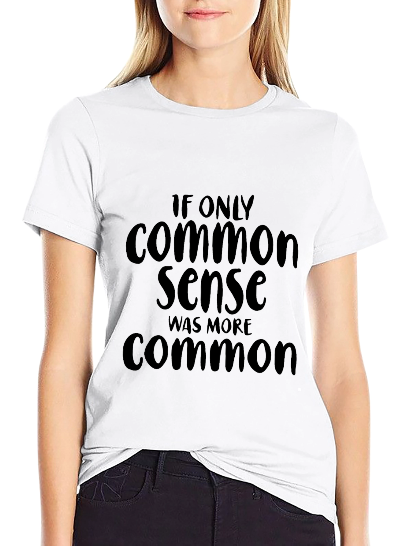 Common Sense Graphic Tee - Funny Slogan T-Shirt