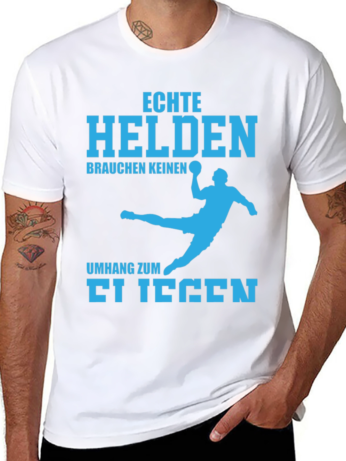 Echte Helden T-Shirt - Handball Design
