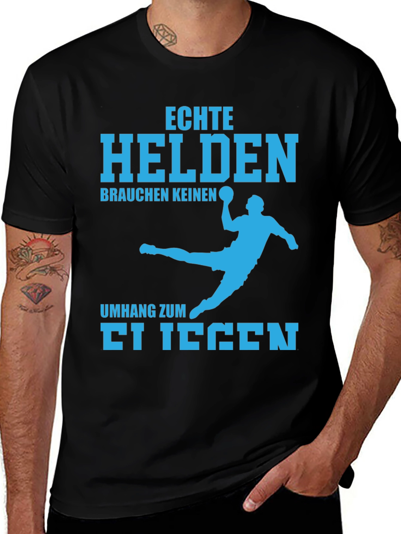 Echte Helden T-Shirt - Handball Design