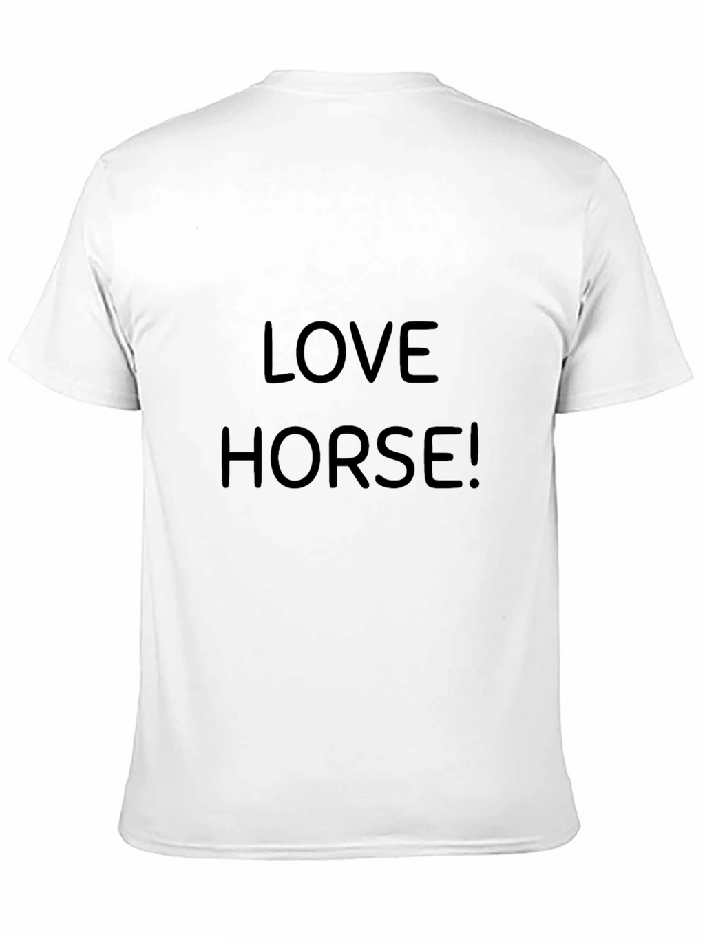 Love Horse! Black Graphic T-Shirt